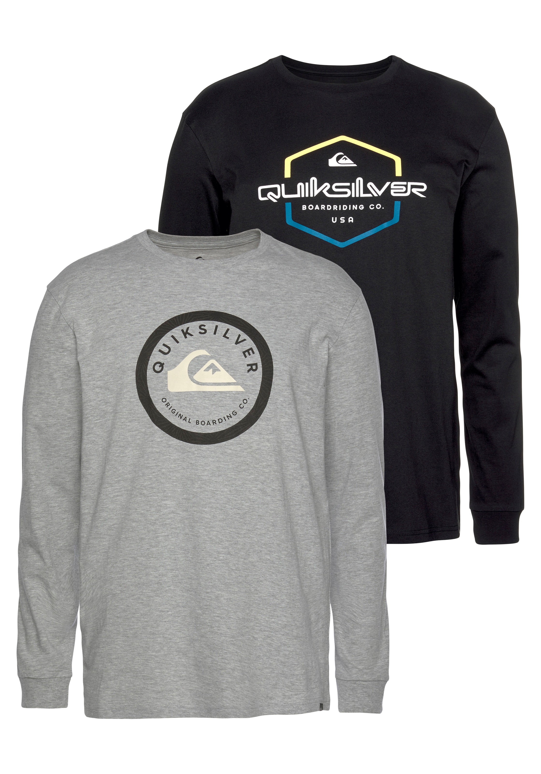 Image of Quiksilver Langarmshirt »PRIDE AND NATIVE LS TEE PACK«, (Packung, 2er-Pack) bei Ackermann Versand Schweiz