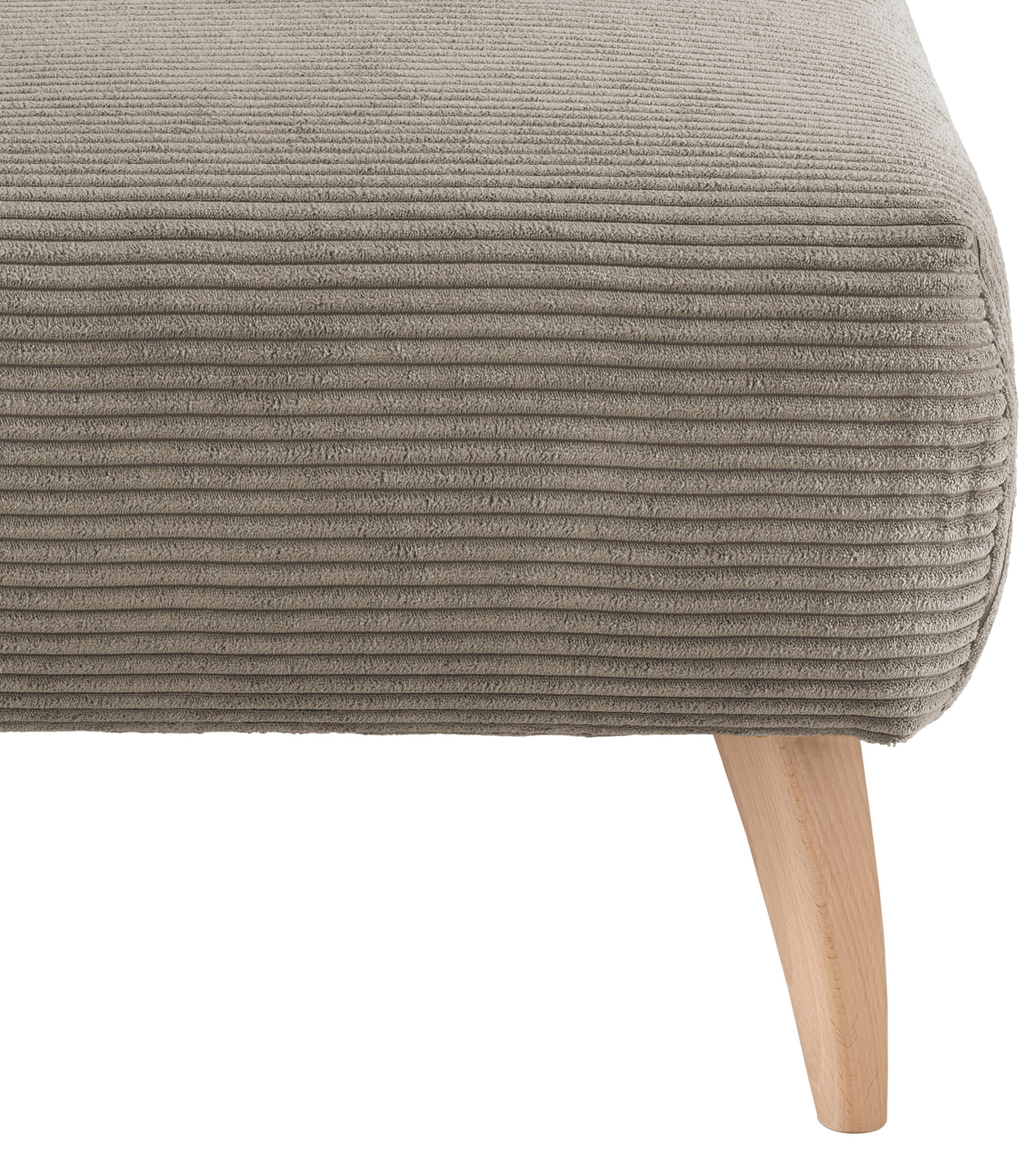 Home affaire Polsterhocker »Lazio modern und bequem, schmale Armlehnen, tolle Detailverarbeitung« zwei verschiedene Fussfarben wählbar