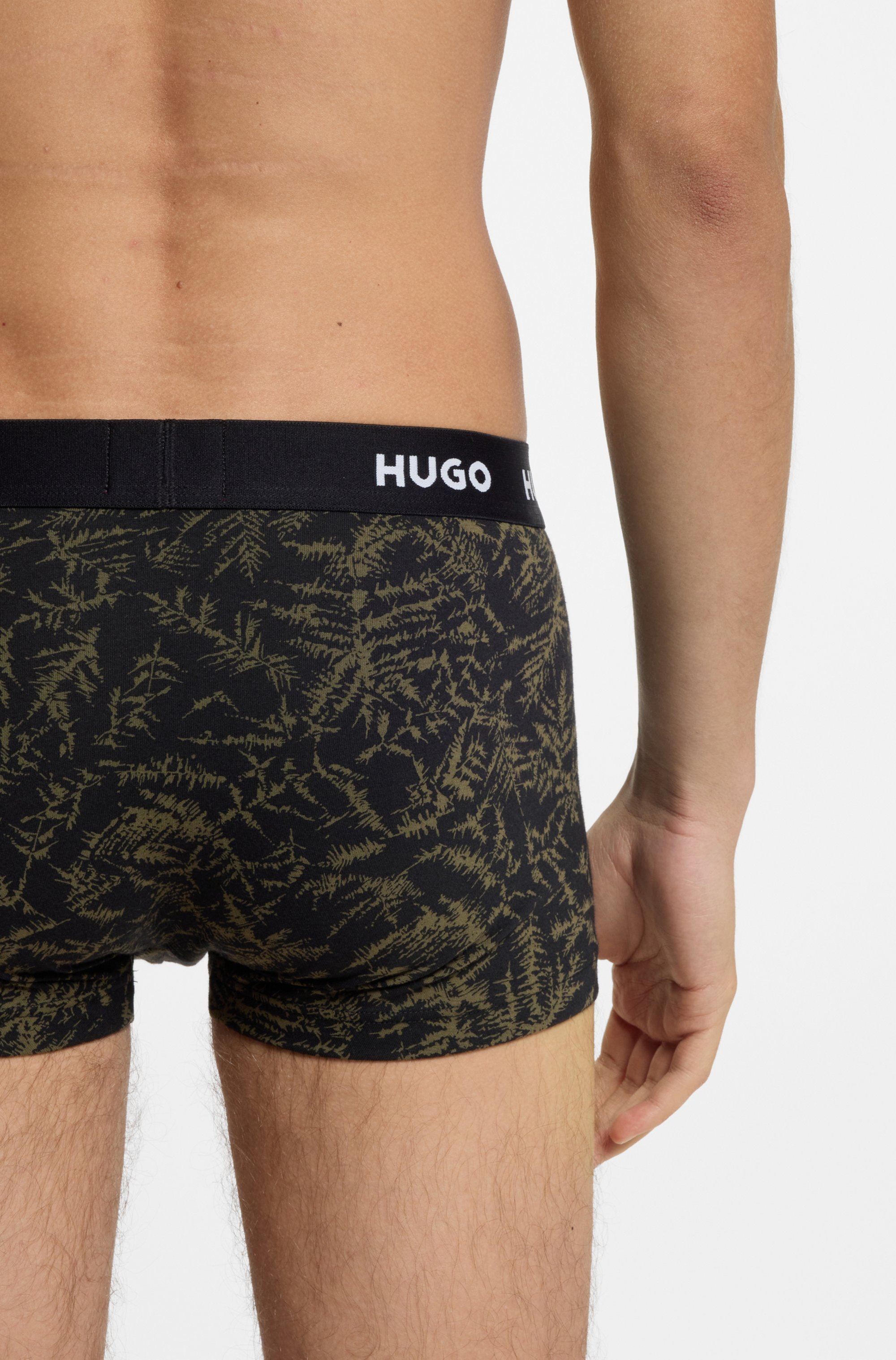 HUGO Underwear Trunk »TRUNK TRIPLET DESIGN« Packung, 3 Stk. mit Logobund