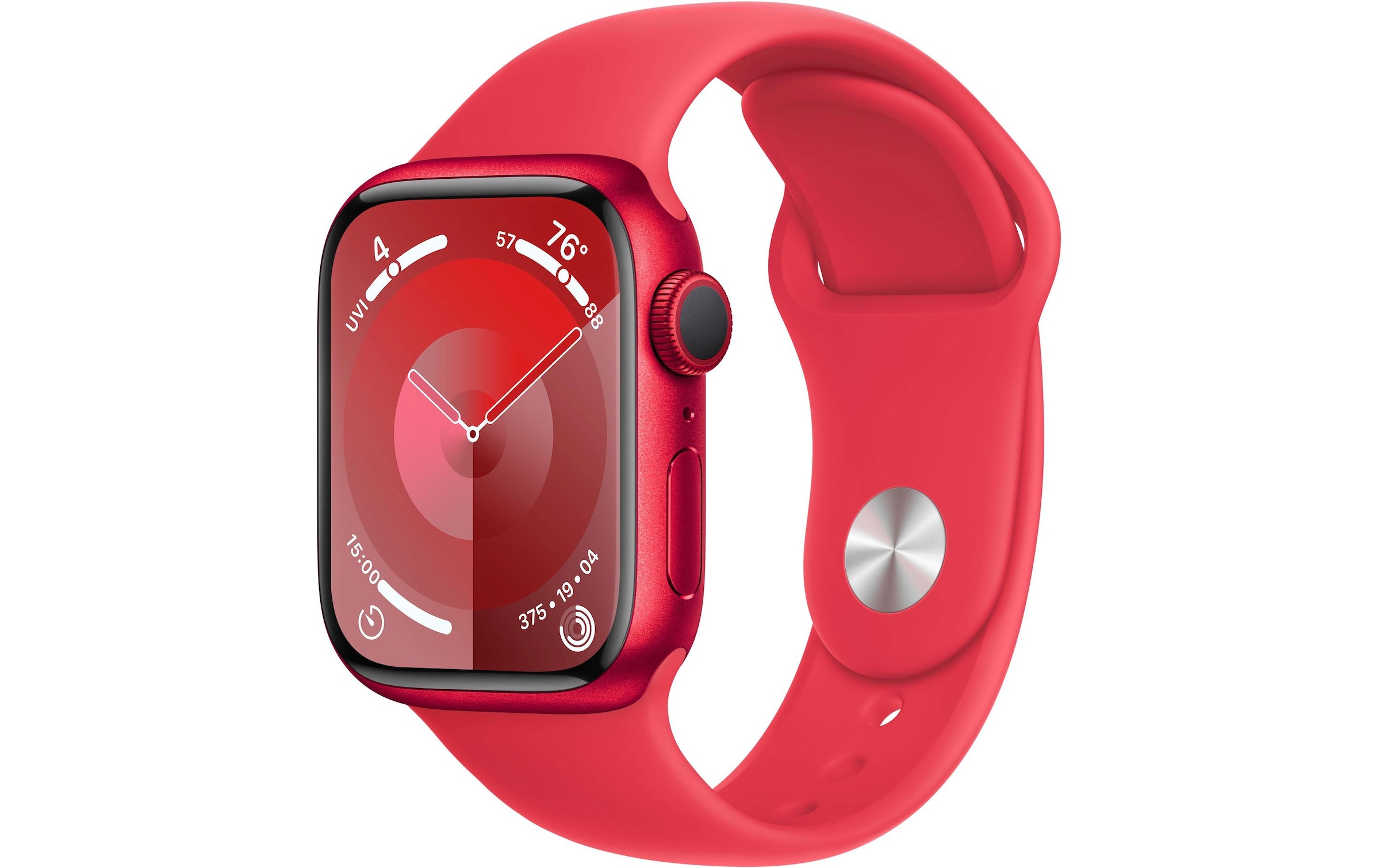 Smartwatch »Series 9, GPS, Aluminium-Gehäuse mit Sportarmband«, Watch OS 10, 64 GB,)