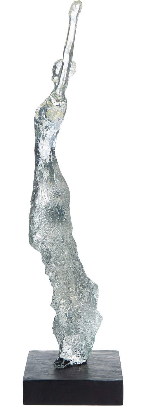 GILDE Sculpture »Skulptur Tanz des Glücks klar; schwarz« Joie de vivre, mouvement, dynamisme, émotion, figurine artistique