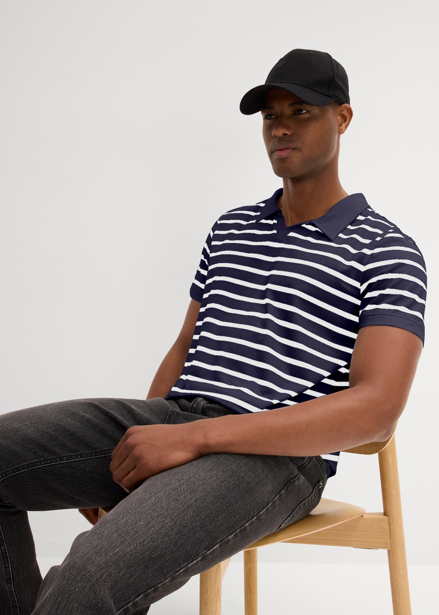 bonprix Poloshirt regular fit Passform, Kurzarm, mit Polokragen