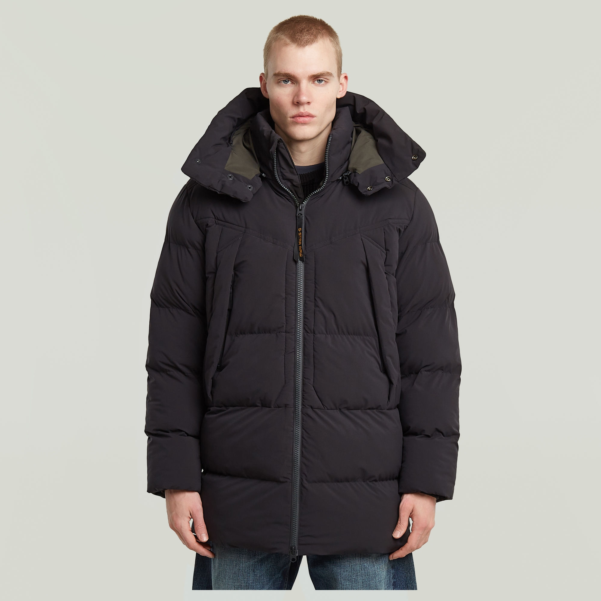 Image of G-STAR Parka "G-Whistler Padded Hooded 2.0" mit Kapuze mit Stehkragen, abnehmbare Kapuze