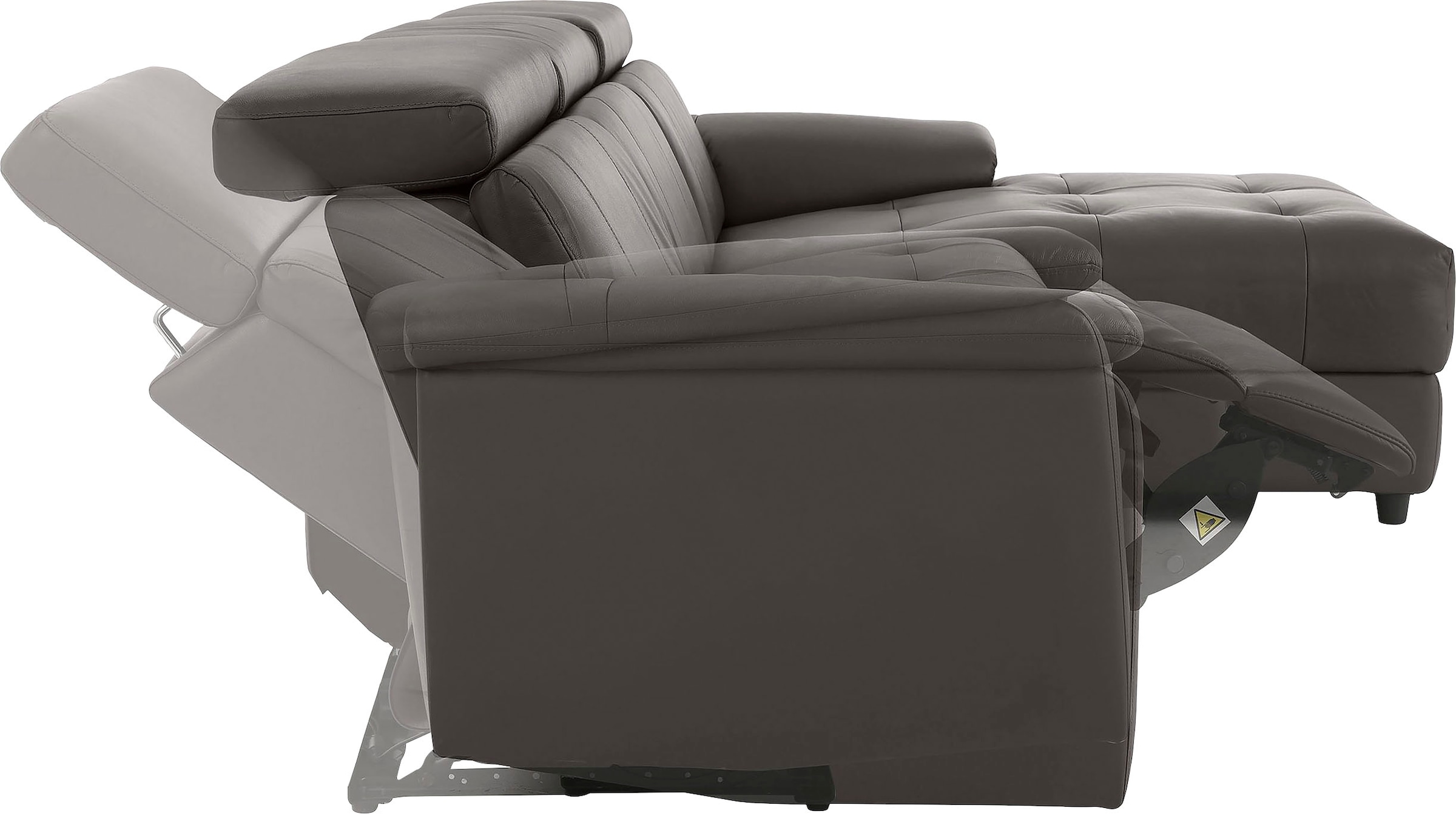 Home affaire Canapé d'angle »Binado, L-Form,« mit manueller oder elektrischer Relaxfunktion mit USB-Anschluss