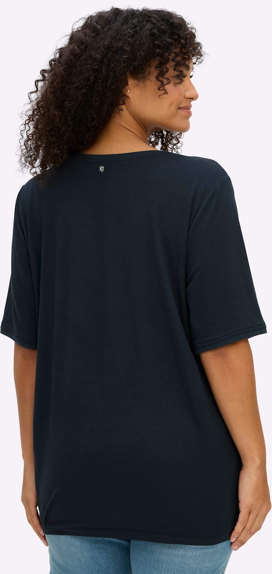 Sheego Shirt à col rond »Shirt« 1