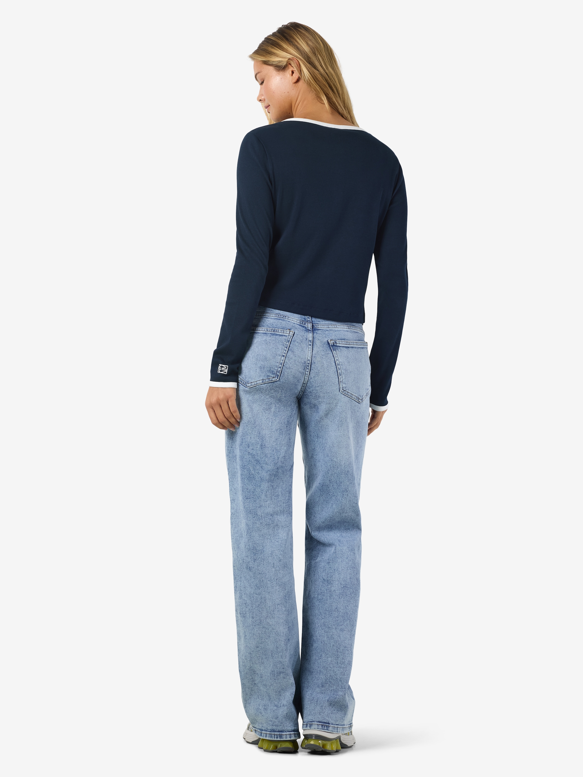 Noisy may Strickjacke »NMJUDY L/S CONTRAST CARDIGAN JRSFWD NOOS«