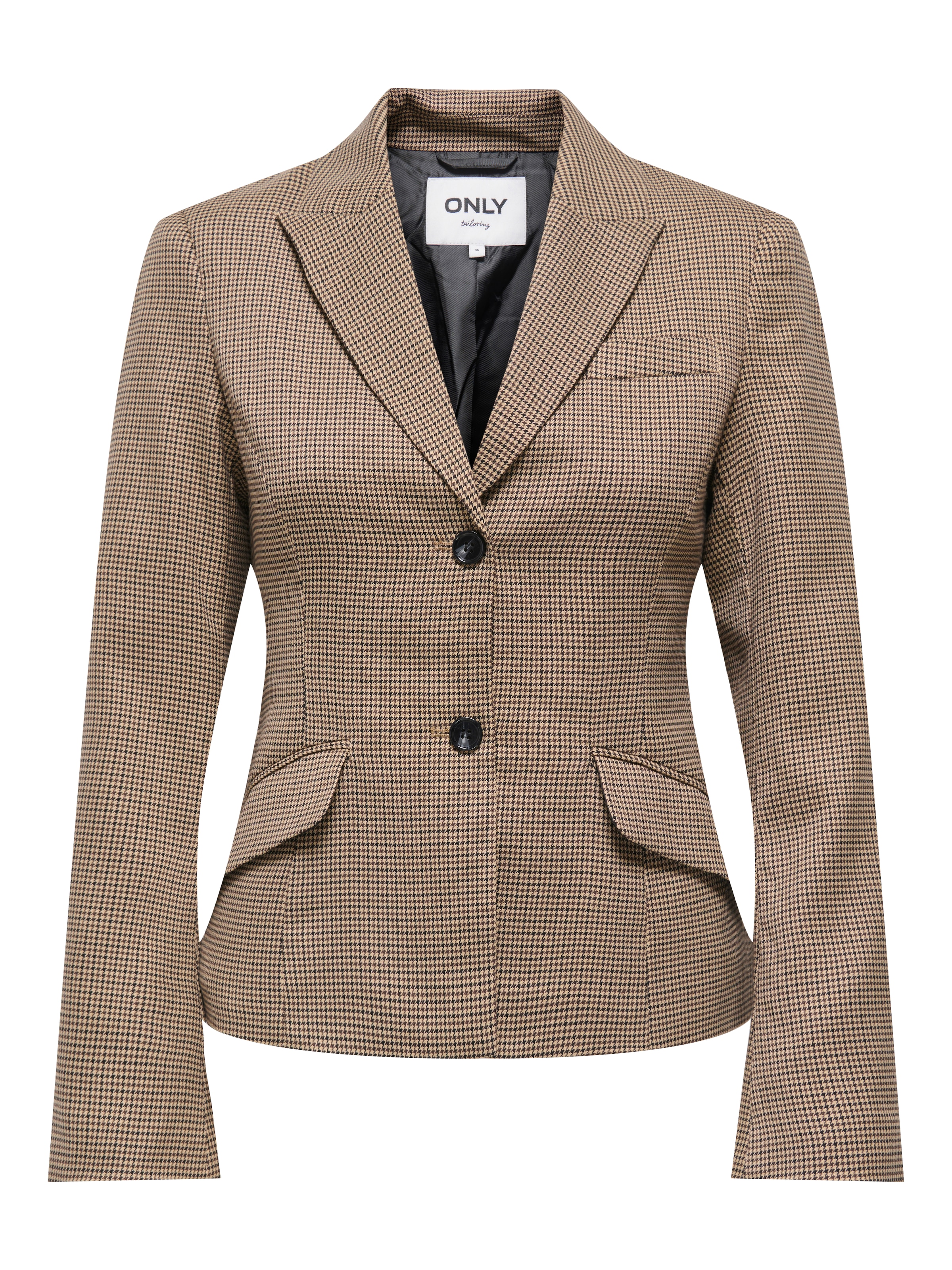 Image of ONLY Kurzblazer "ONLHOLLIS L/S FIT CHECK BLAZER TLR" Materialmix, Karo Design