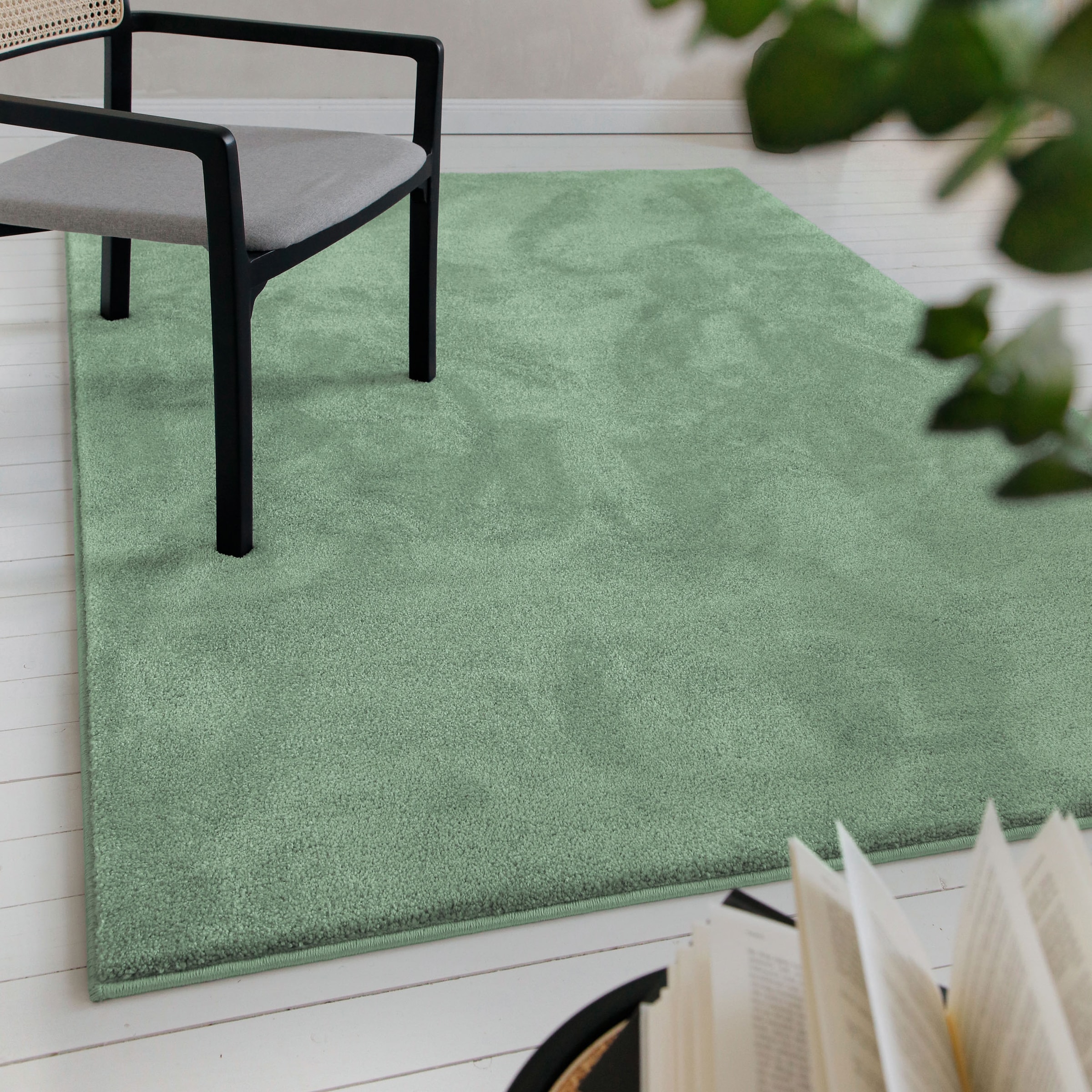 GOODproduct Tapis »Lisbea« Rectangulaire 17 mm Höhe moderner dichter weicher Kurzflorteppich, Wohnzimmer, Schlafzimmer