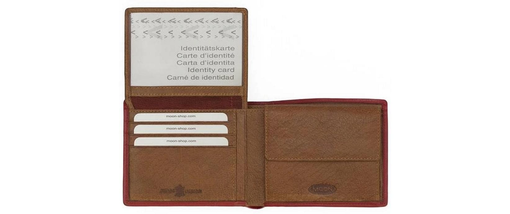 Image of Geldbörse "creanorm Portemonnaie Kuhfell, mit Scherenschnitt" Portemonnaie aus echtem Kuhfell mit Scherenschnitt-Muster