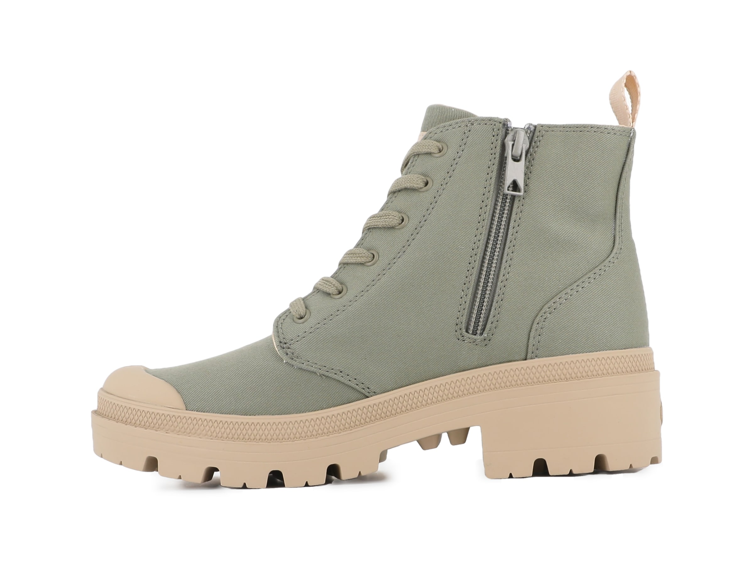 Palladium Bottes à lacets »PALLABASE TWILL«  bottes à lacets, boots en toile avec fermeture éclair