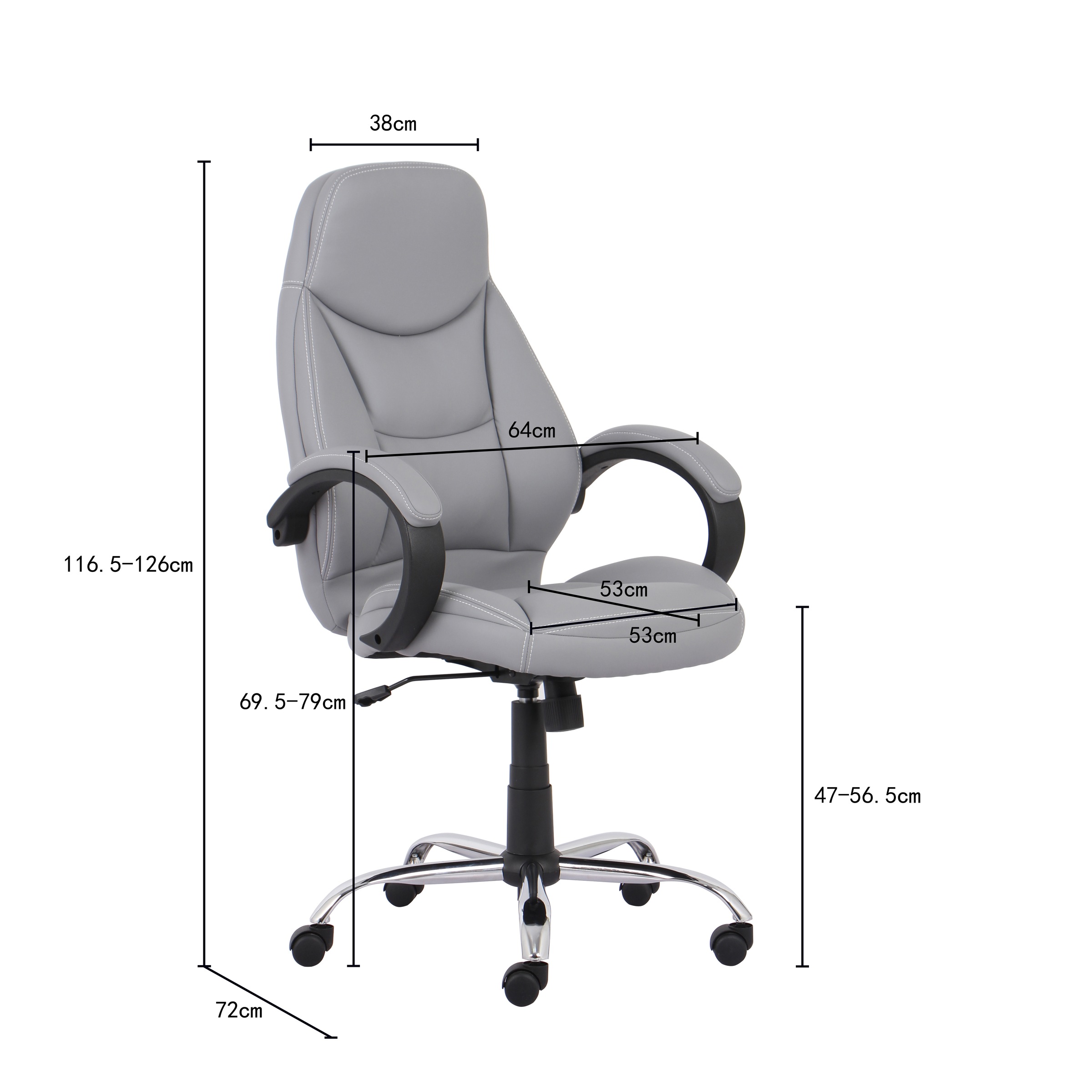 INOSIGN Chefsessel in schwarz komfortabel jetzt »Veronika, Bürostuhl,«, gepolstert, kaufen oder grau