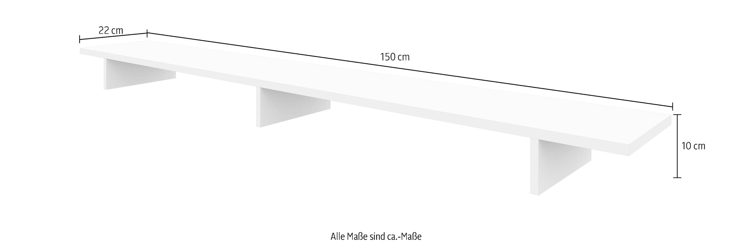 borchardt Möbel Schreibtischaufsatz »Wallis«, 150 cm Breite