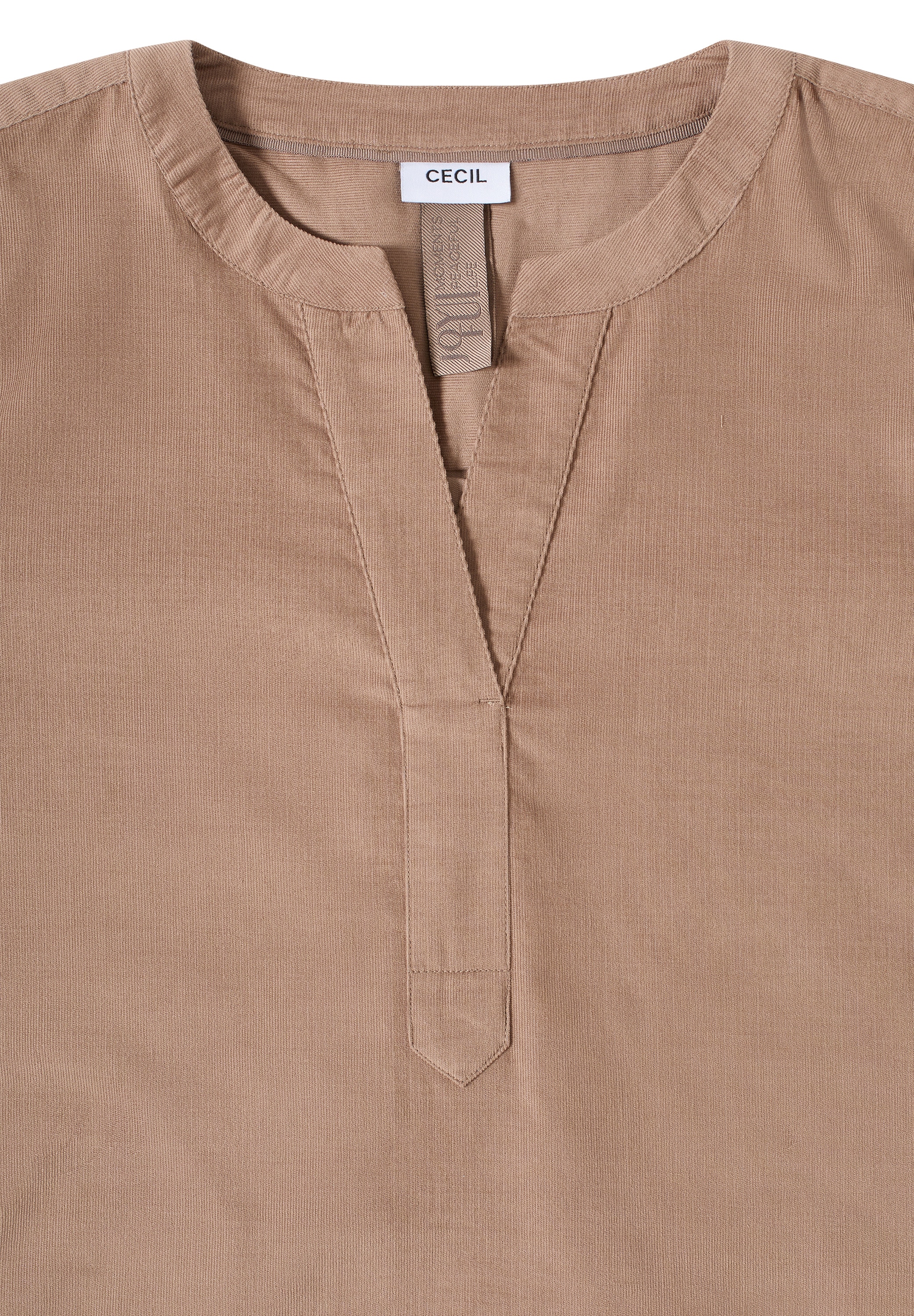 Cecil Schlupfbluse, in softer Cordstruktur aus reiner Baumwolle
