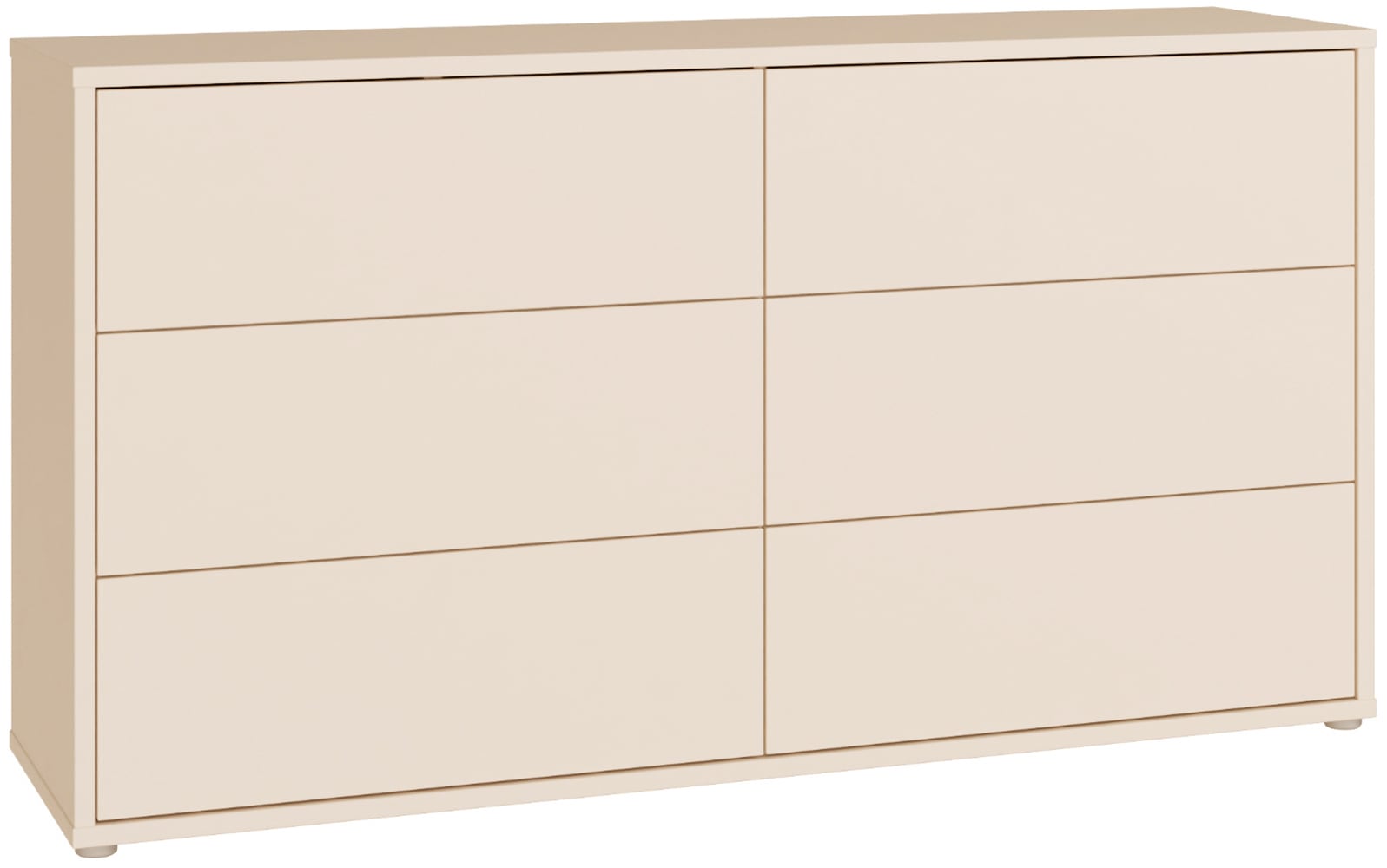 Image of FORTE Sideboard "Alice Springs, Kommode mit 6 Schubkästen, Breite 154,5cm" Schubkästen mit Vollauszug, grifflos,Push to open, Stauraum