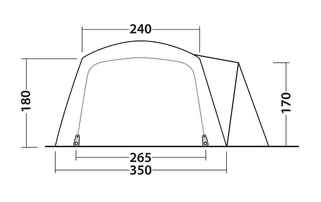 Outwell Tunnelzelt »Nevada 5PE«, 5 Personen