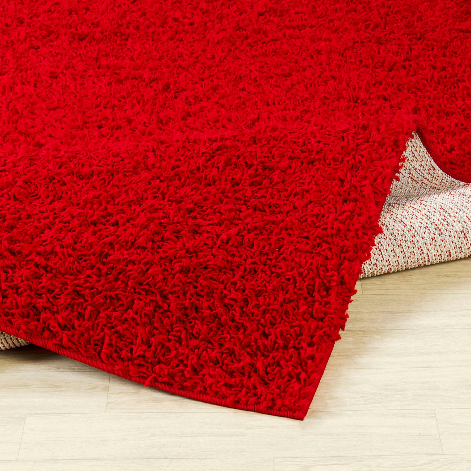 Surya Hochflor-Teppich »UNI CHIC 2309«, rechteckig, Flauschig, Langflor, Weich, Wohnzimmer Flurteppich, Rot