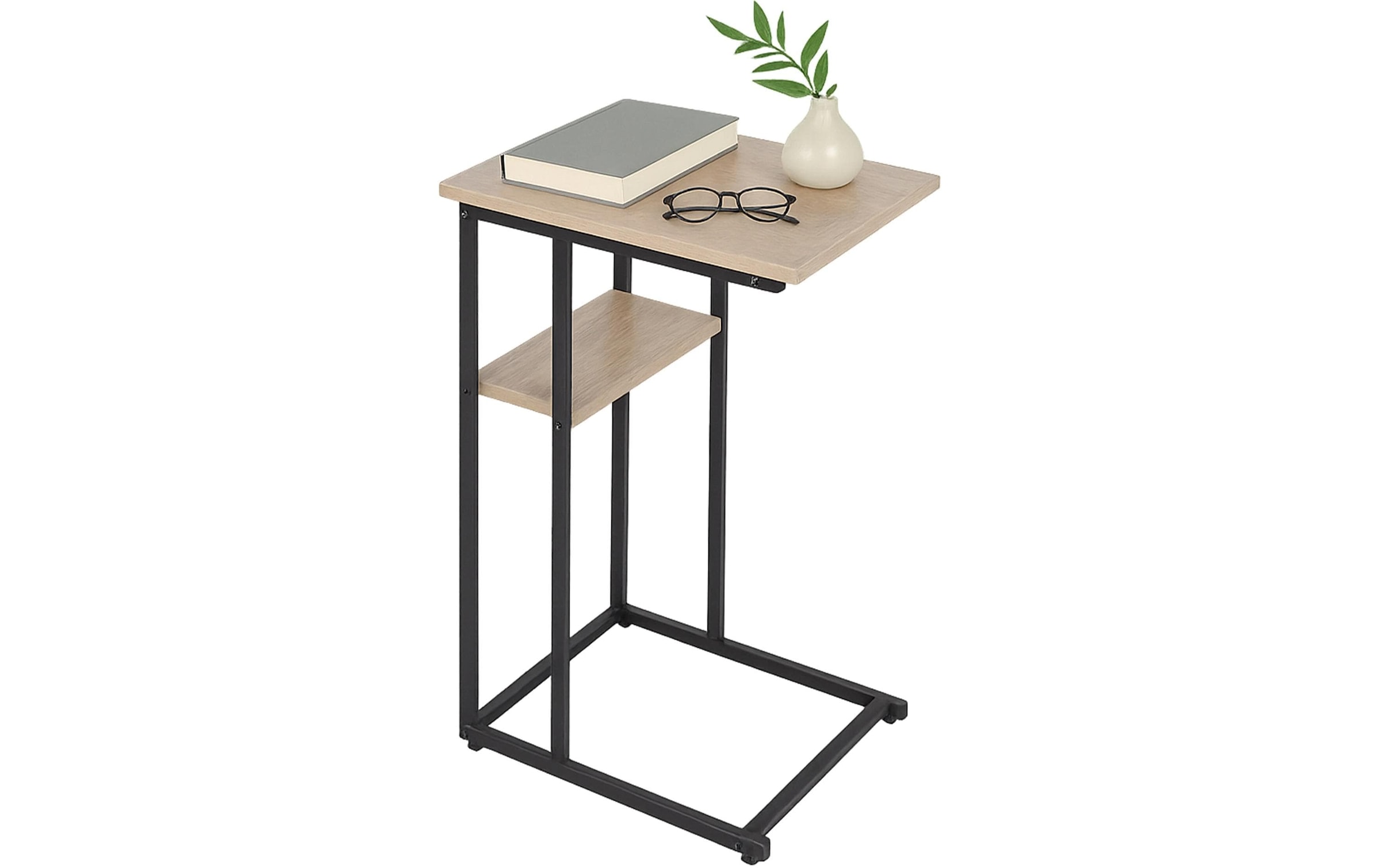 relaxdays Beistelltisch »in C-Form 60 x 40 cm«