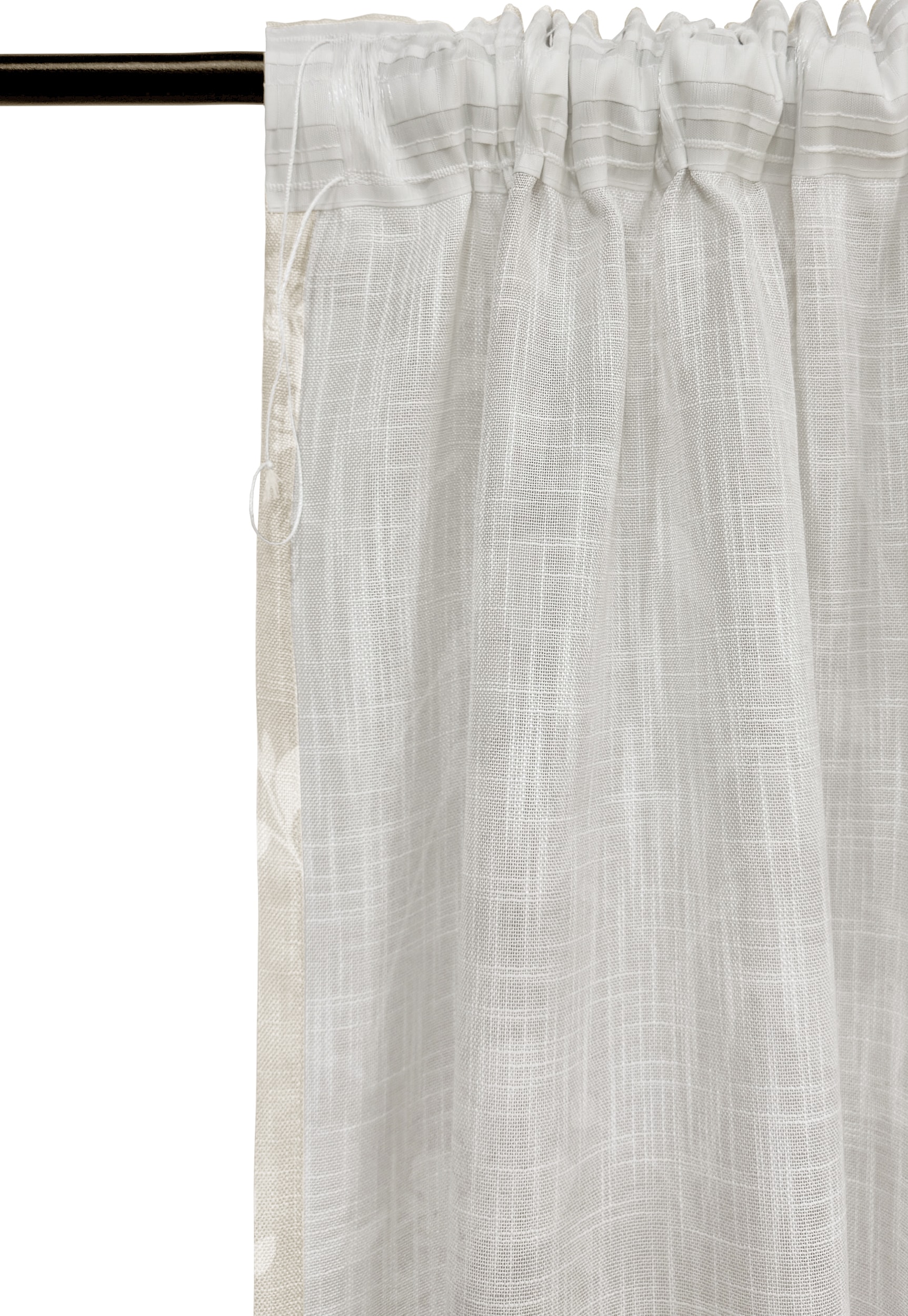 GOODproduct Gardine »Linnah« Multifunktionsband 1 Stk. tlg. halbtransparent, strukturiert, Wohnzimmer, Schlafzimmer, Esszimmer,