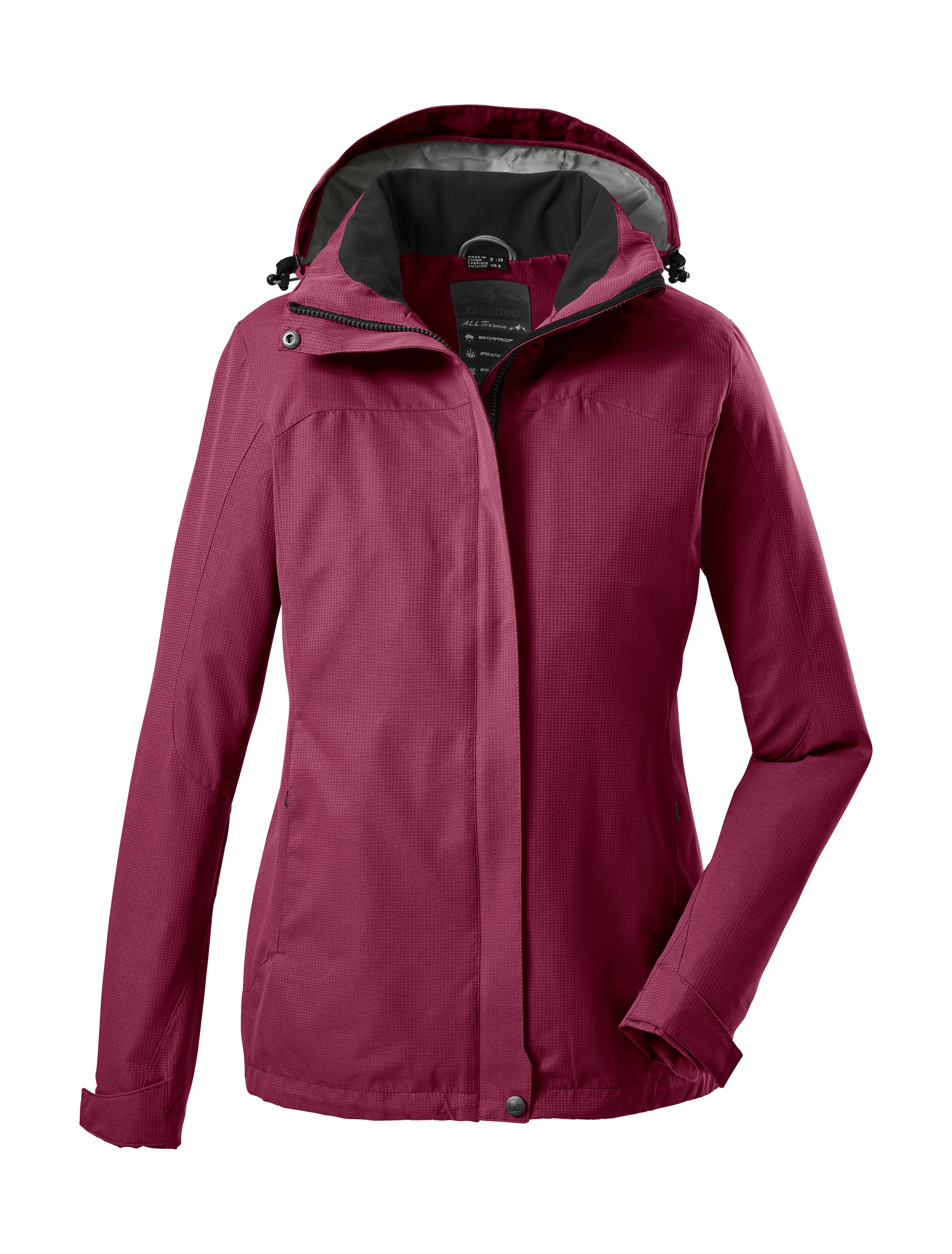 Killtec Outdoorjacke »Inkele«, Damenjacke mit abnehmbarer Kapuze, wind- und wasserdicht, atmungsaktiv