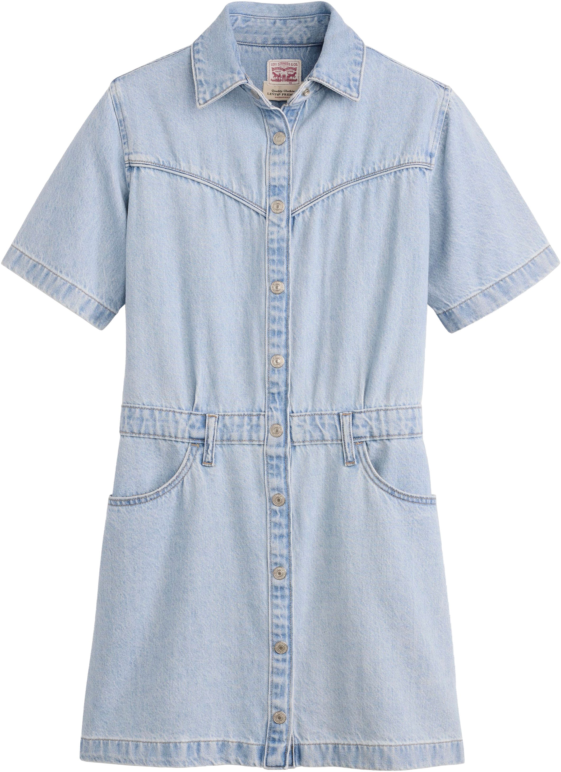 Levi's® Jeanskleid »WESTERN DRESS« Eingrifftaschen | Gesässtaschen Durchgehender Druckknopfverschluss