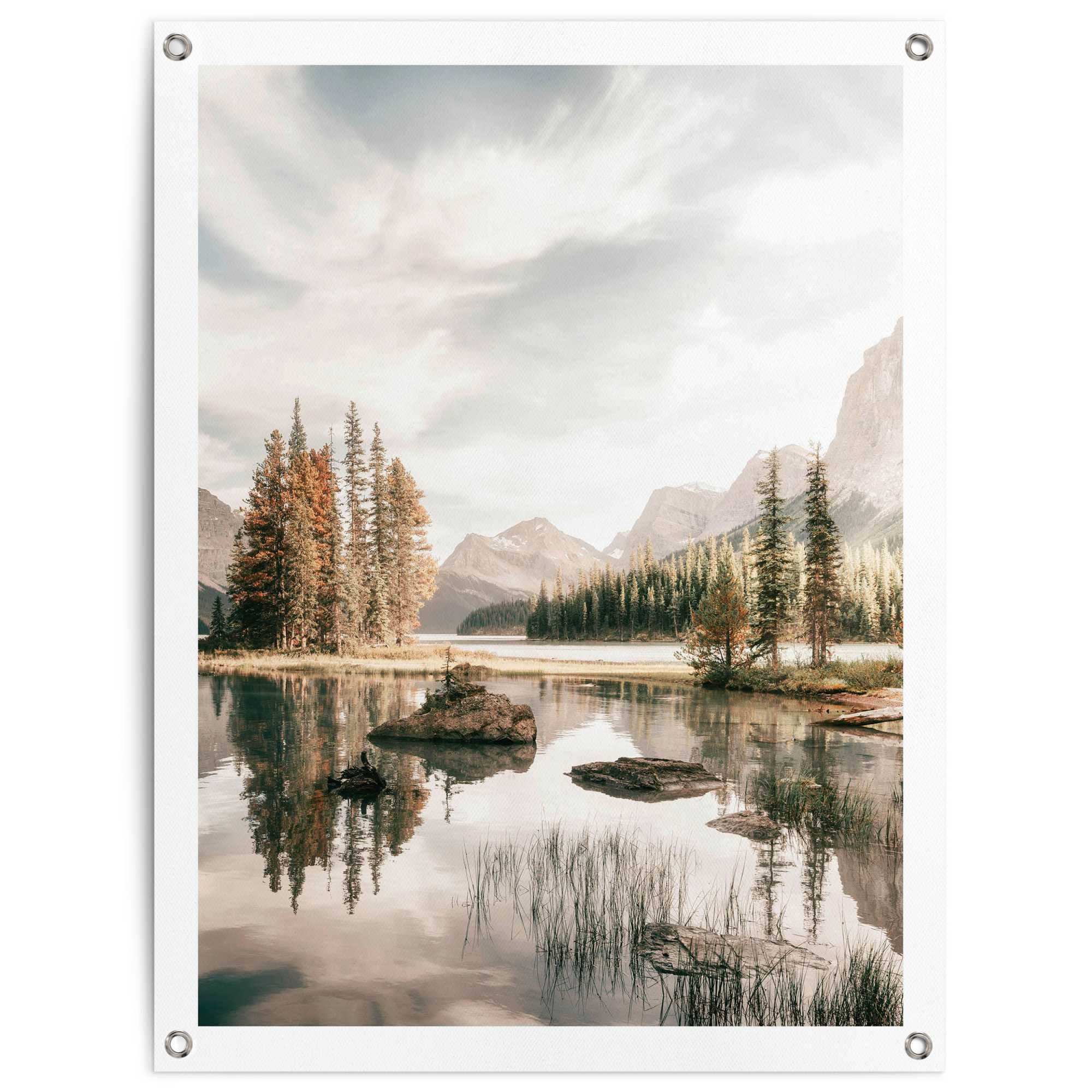Image of Reinders Poster "Bergsee" Outdoor für Garten oder Balkon