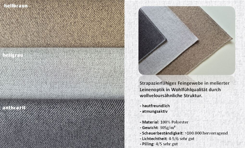 hapo Polsterbett »Clara erhältlich in den Breiten 100, 160, 180 & 200cm« in verschiedenen Matratzenqualitäten, Härtegraden und Farben verfügbar