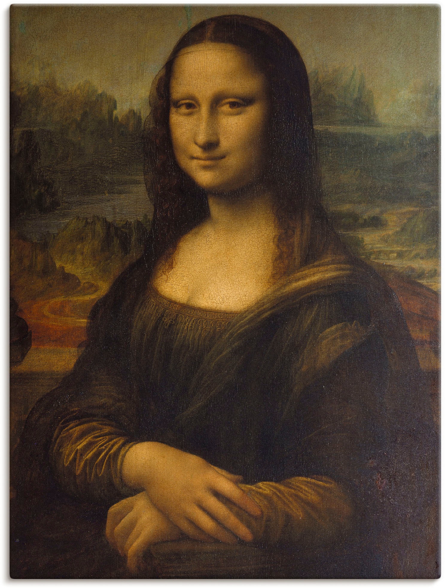 Artland Wandbild »Mona Poster (1 Um Grössen Wandaufkleber oder 1503«, Lisa. als versch. kaufen Leinwandbild, in günstig Porträts, St.)