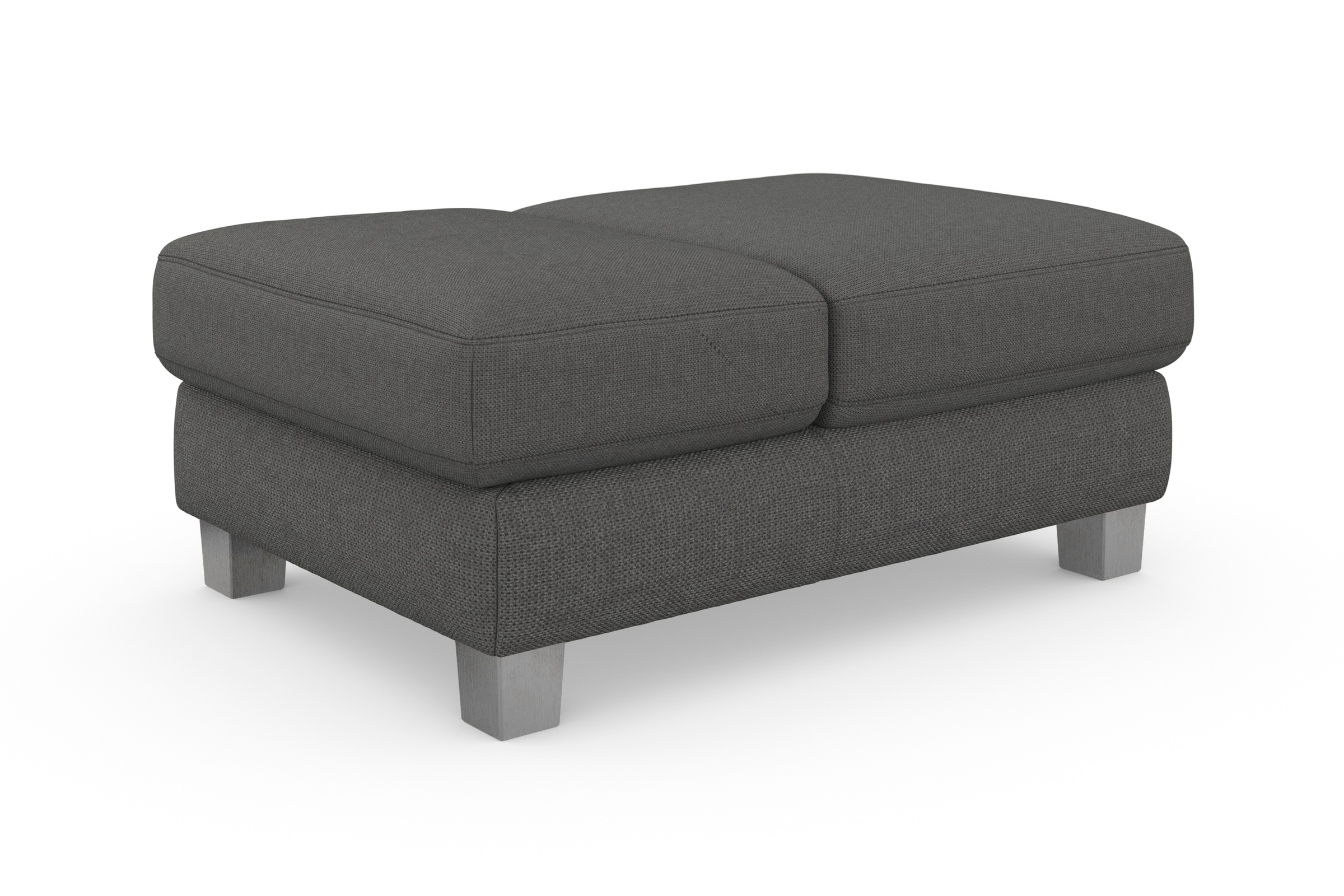 sit&more Polsterhocker »Dundee«, mit Klappfunktion, Federkern und hochwertigen Edelstahlfüssen