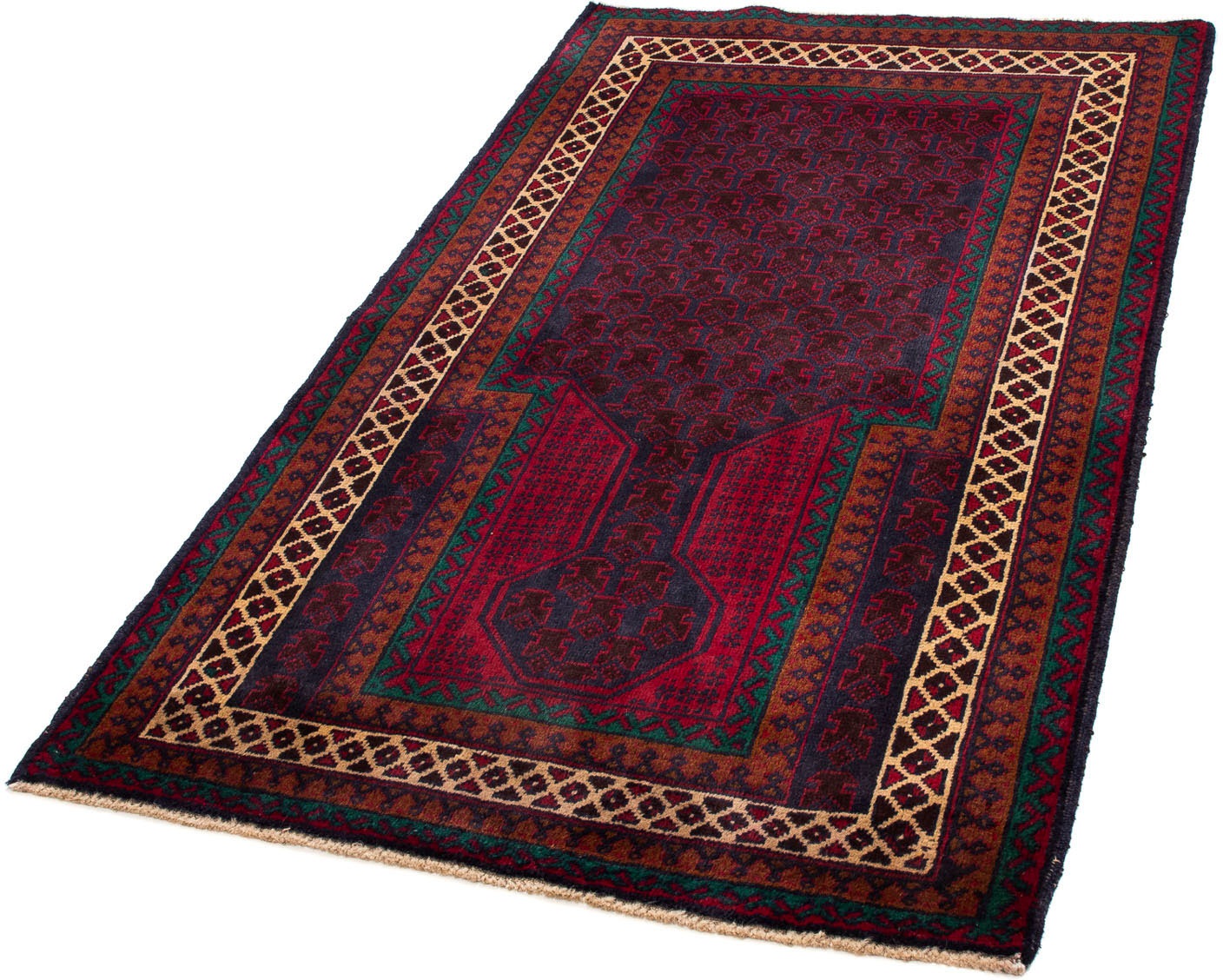Image of morgenland Orientteppich »Belutsch - 150 x 83 cm - dunkelblau«, rechteckig, 8 mm Höhe, Wohnzimmer, Handgeknüpft, Einzelstück mit Zertifikat bei Ackermann Versand Schweiz