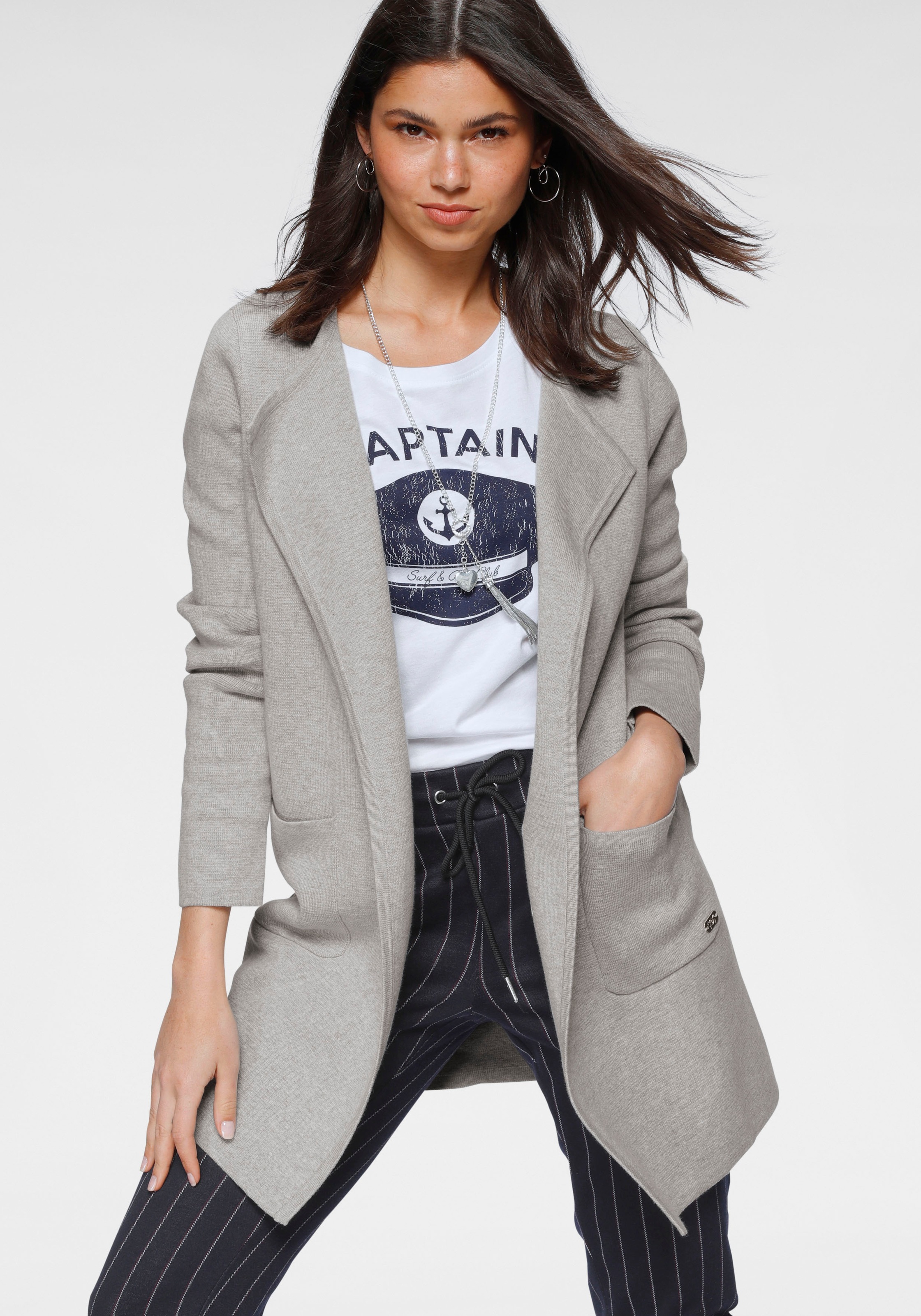 Image of TOM TAILOR Polo Team Strickjacke, ohne Verschluss bei Ackermann Versand Schweiz