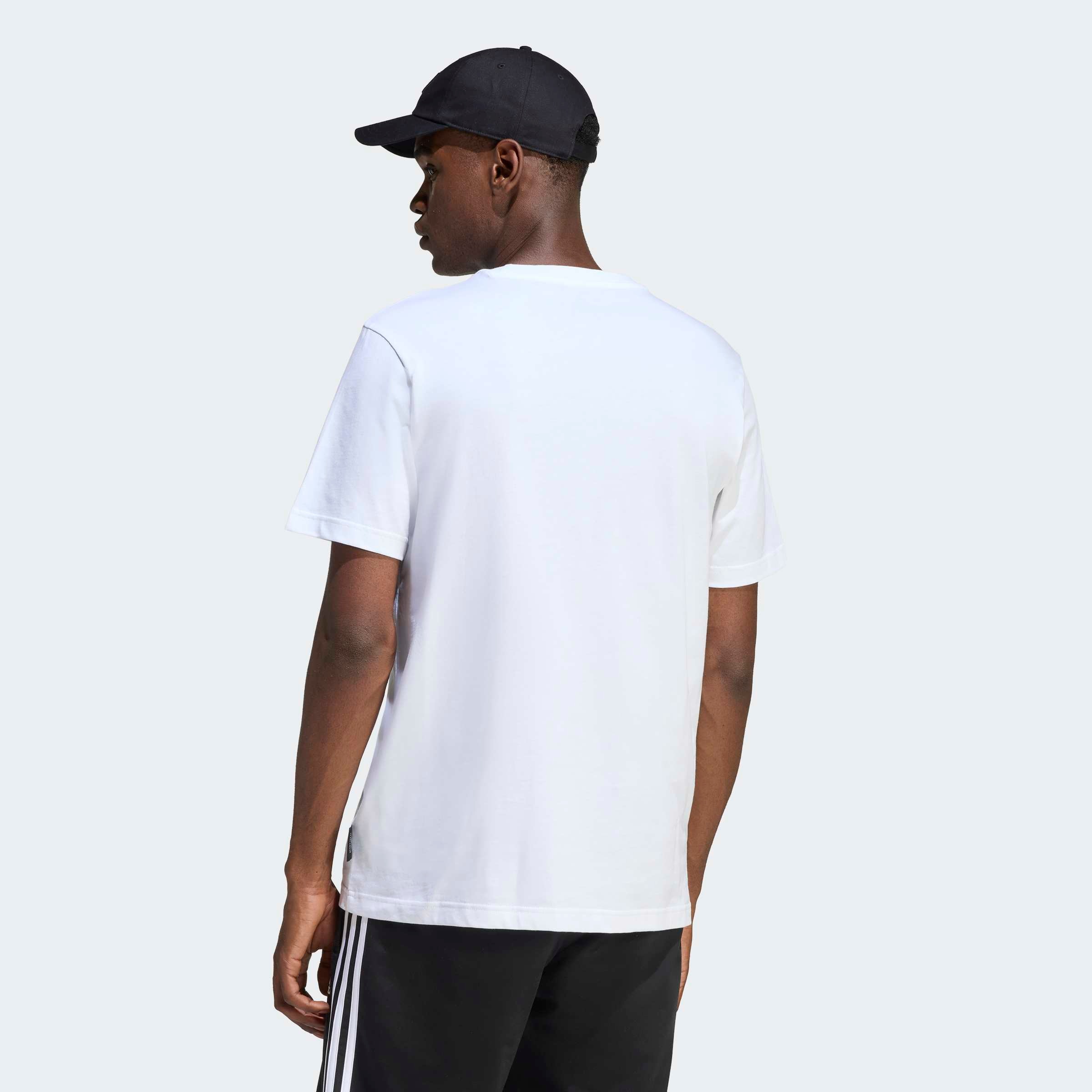 adidas Sportswear T-shirt »M MOD ESS T« pour adultes, avec encolure ronde, longueur normale