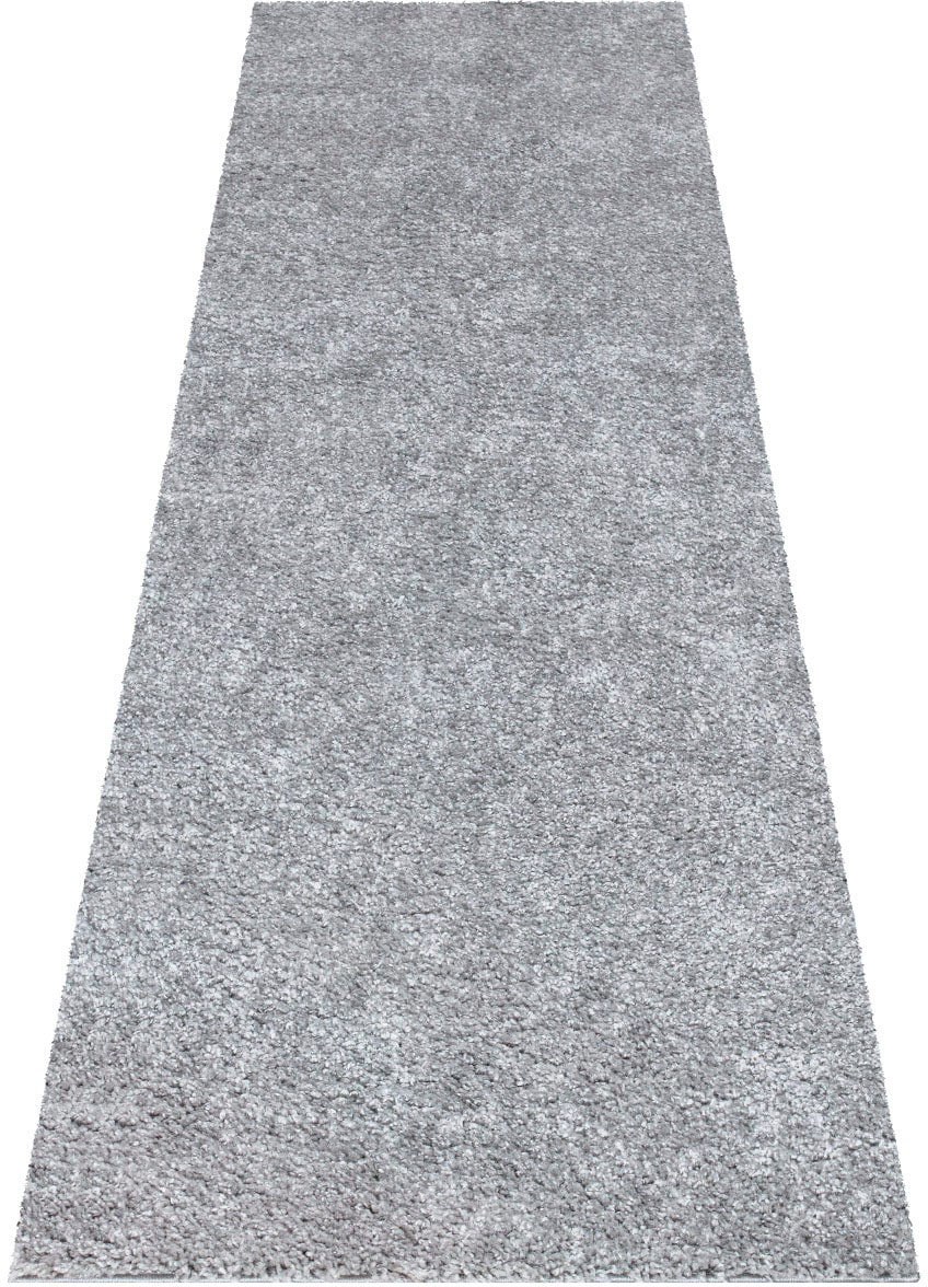 Carpet City Hochflor-Läufer »City Shaggy«, rechteckig, Teppich Einfarbig Uni, besonders flauschig-weich