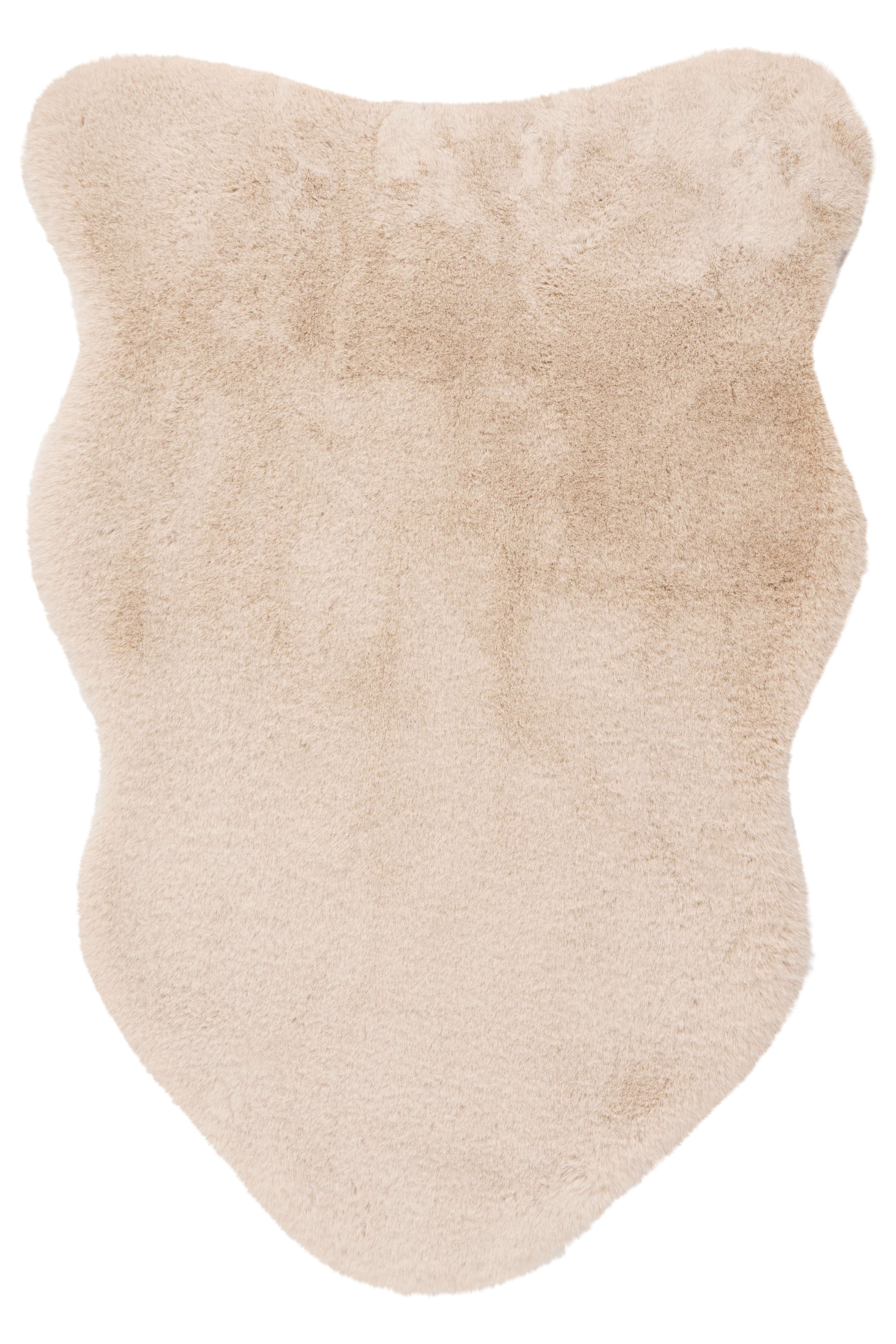 Kayoom Tapis à poils longs »Cosy Sheepskin 525« En forme de peau d'animal 25 mm Höhe aspect fourrure de lapin, doux et moelleux