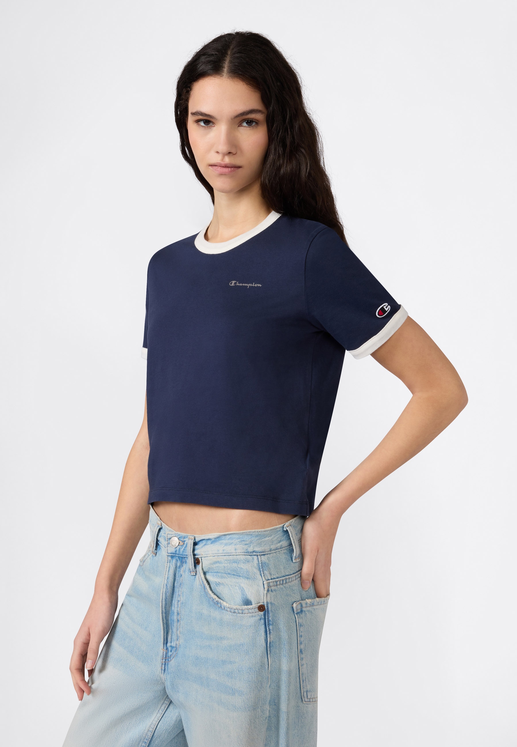 Image of Champion Tanktop "RINGER graphic fitted T-shirt" sportlicher Stil, für sportliche Aktivitäten und Freizeit