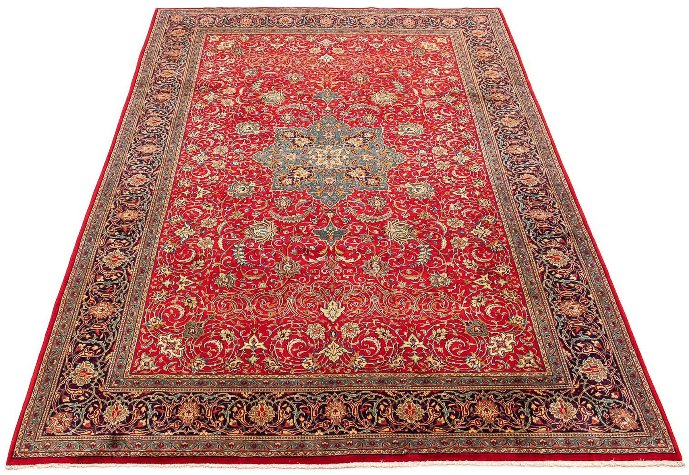 Image of morgenland Orientteppich »Perser - Classic - 395 x 285 cm - rot«, rechteckig, 10 mm Höhe, Wohnzimmer, Handgeknüpft, Einzelstück mit Zertifikat bei Ackermann Versand Schweiz