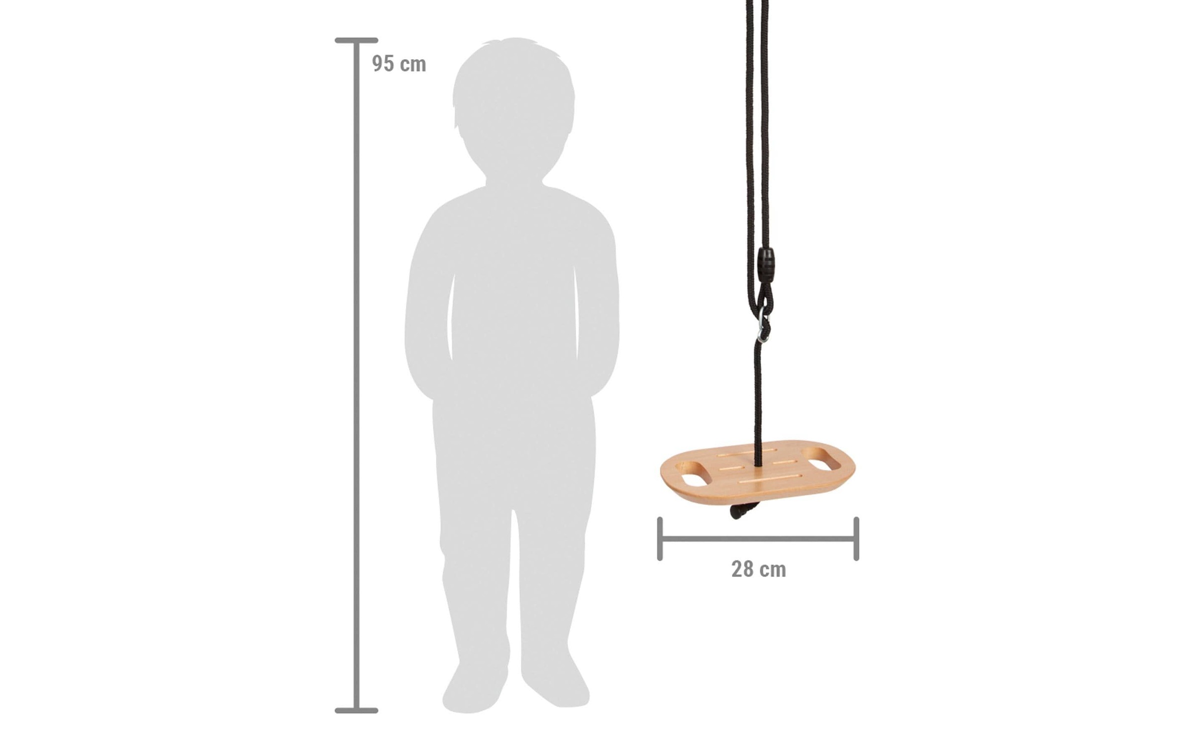 Small Foot Einzelschaukel »mit Griffen: «Black Line»«