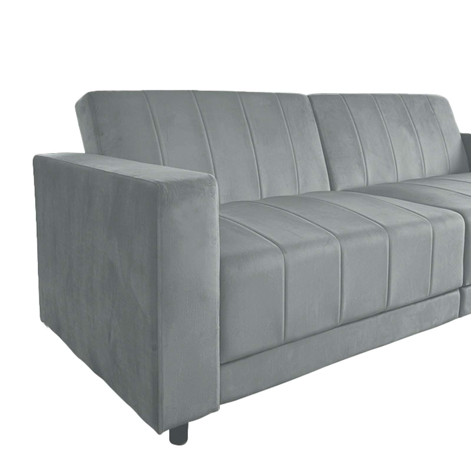 Dorel Home 3-Sitzer »Allie II Schlafsofa 225 cm« Bett-Funktion (108/190cm), Rückenlehne 2-teilig, mit Steppung