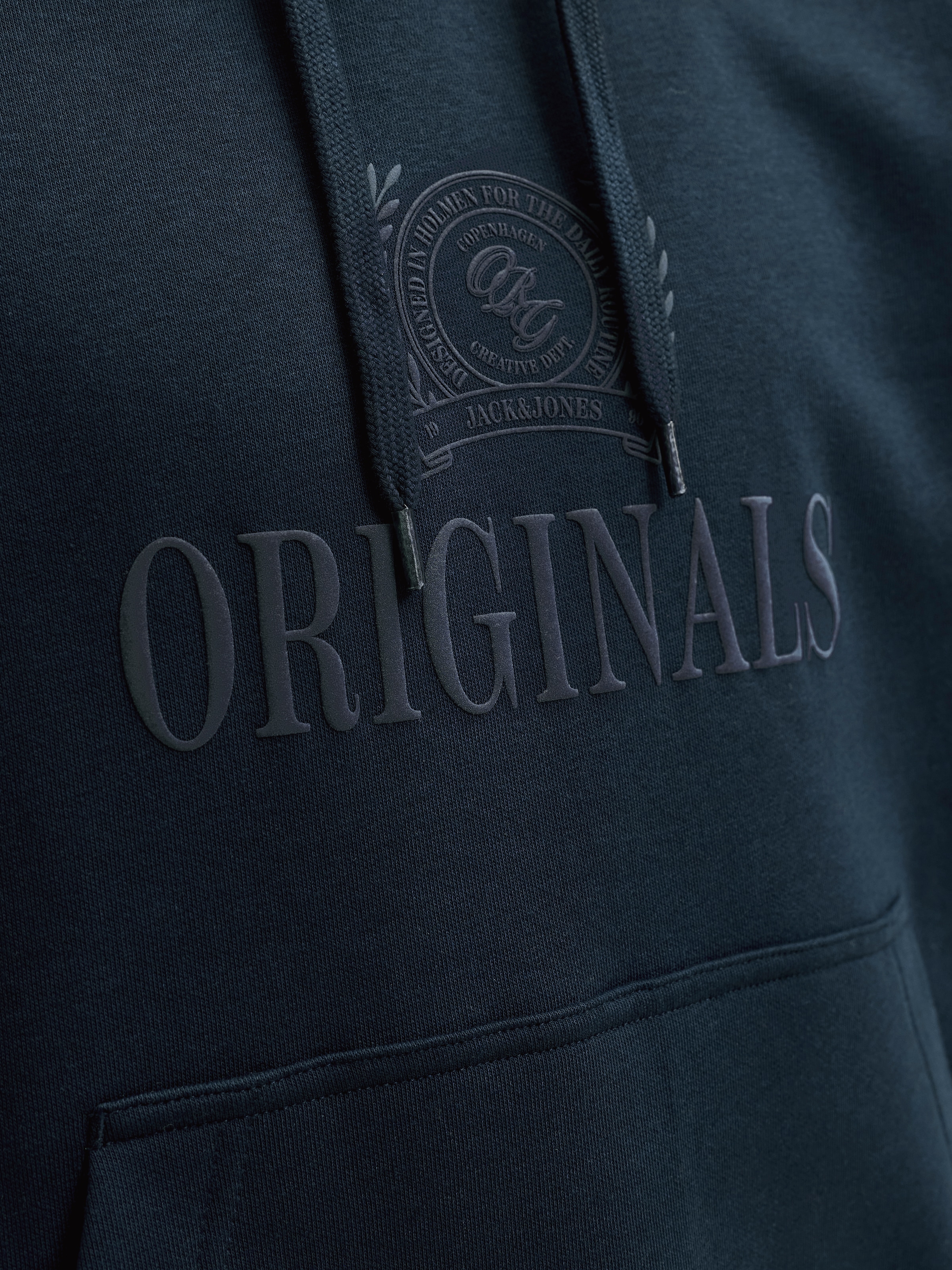 Jack & Jones PlusSize Sweat à capuche »JORFREDERIKSBERG MONOGRAM SWEAT HOOD PLS«, Baumwollmischung, regular fit
