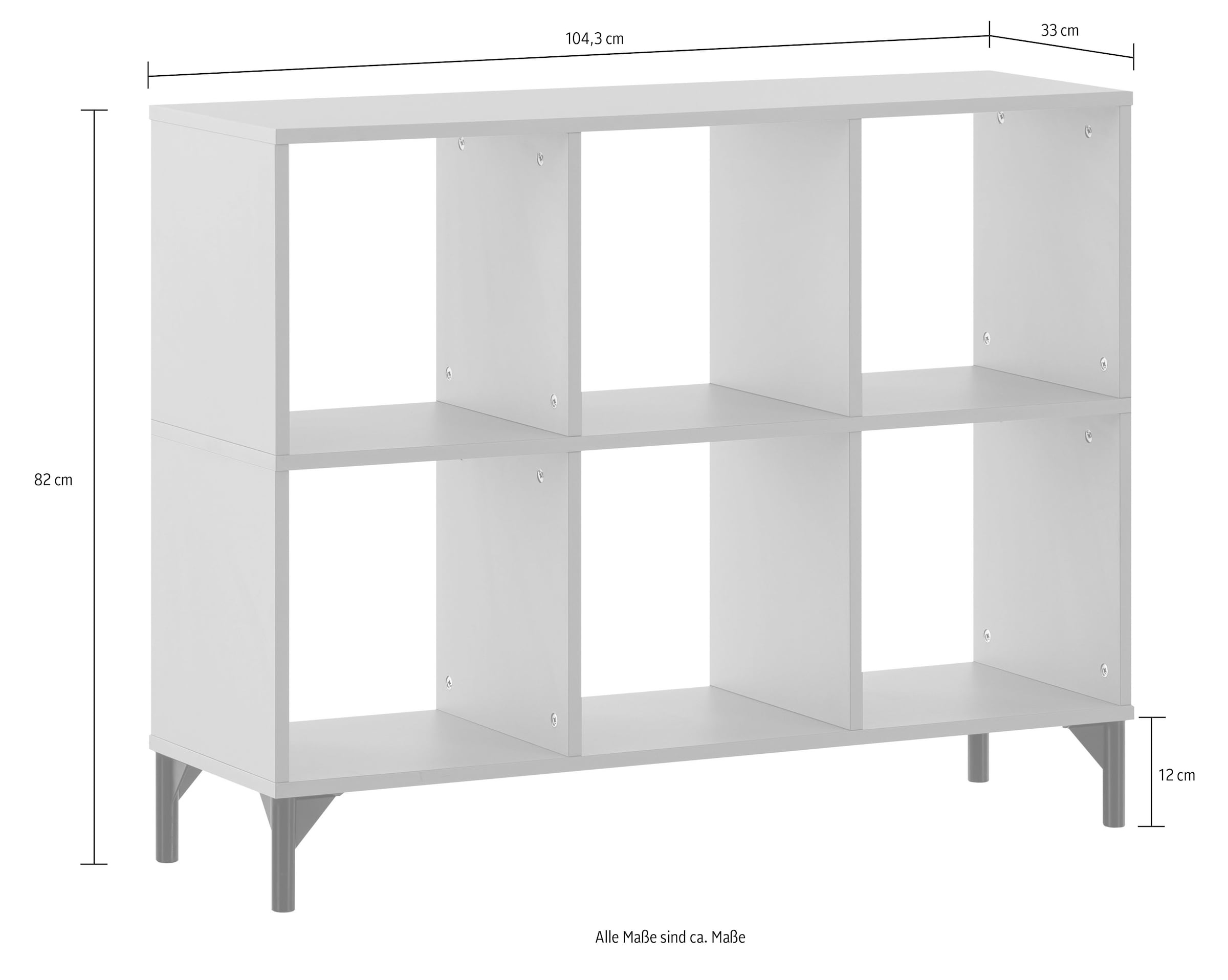 Schildmeyer Élément d'étagère »Smash, Breite 104 cm« Mit sechs offenen Regalfächern