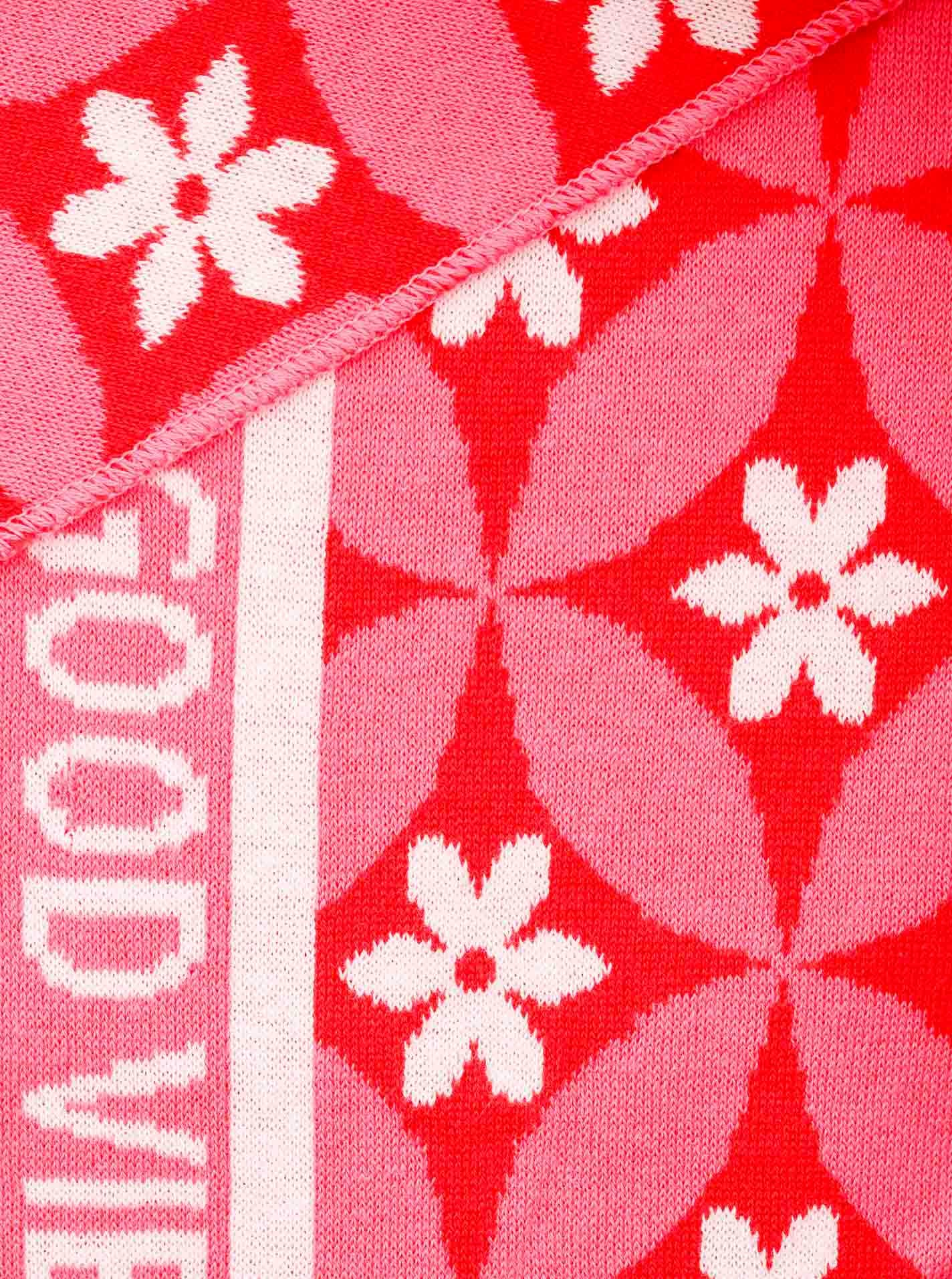 Zwillingsherz Dreieckstuch »"Luxury Vibes"«, Tuch mit Blumenmotiv und positiver Botschaft