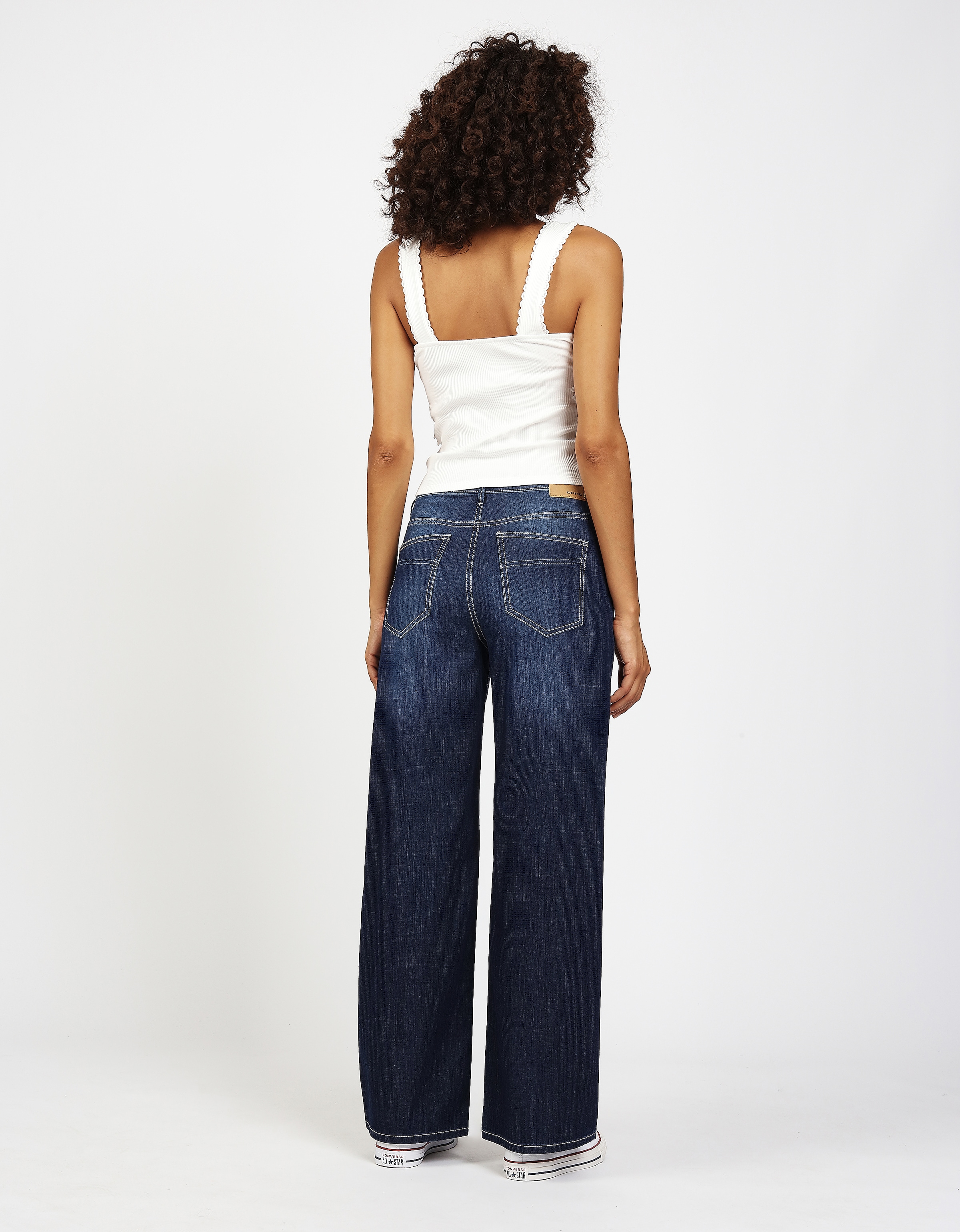 GANG Pantalon en lin »94CARA«  mit doppeltem Bund