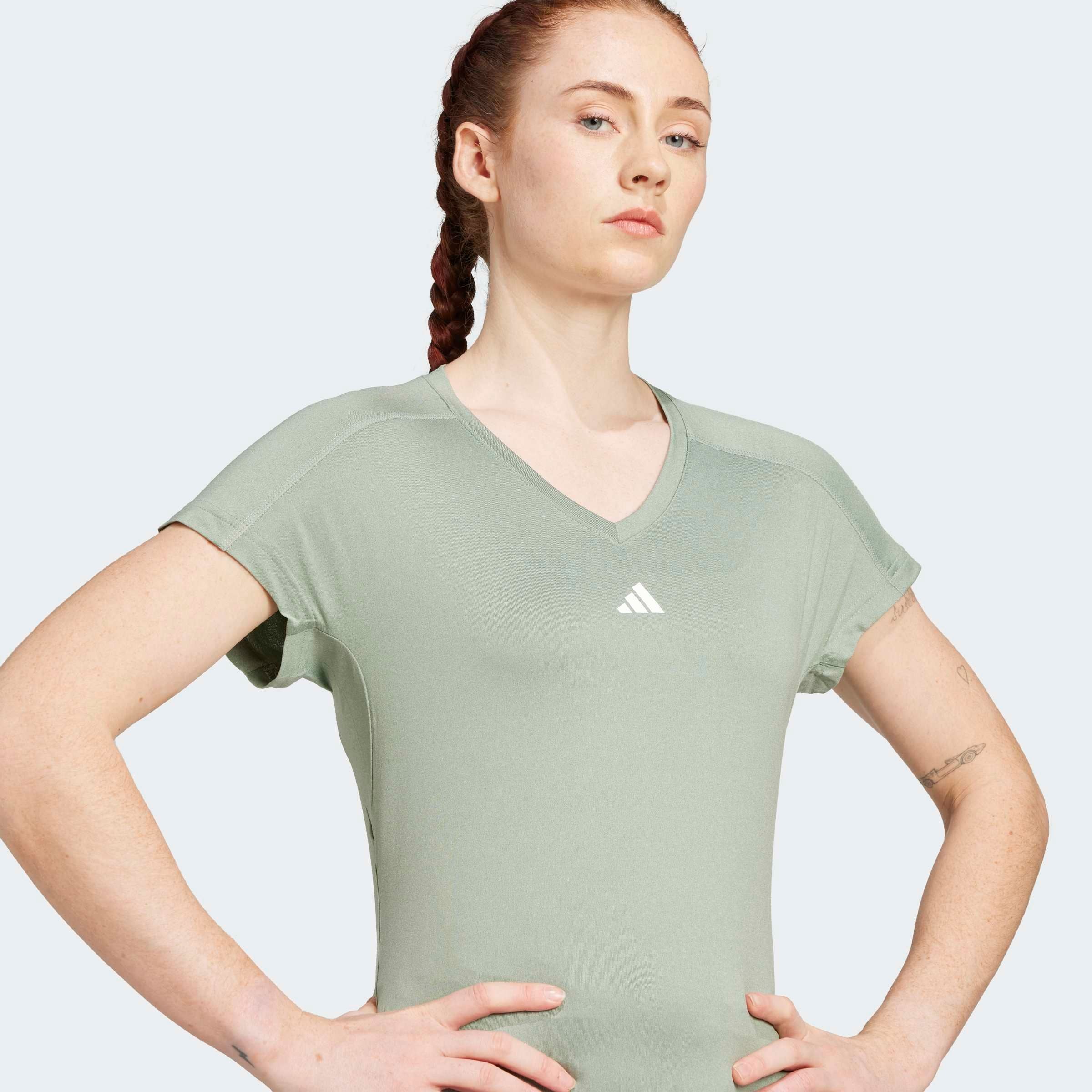 adidas Performance T-Shirt »WE MIN T«, Trainingsshirt, feuchtigkeitsabsorbierend mit V Ausschnitt