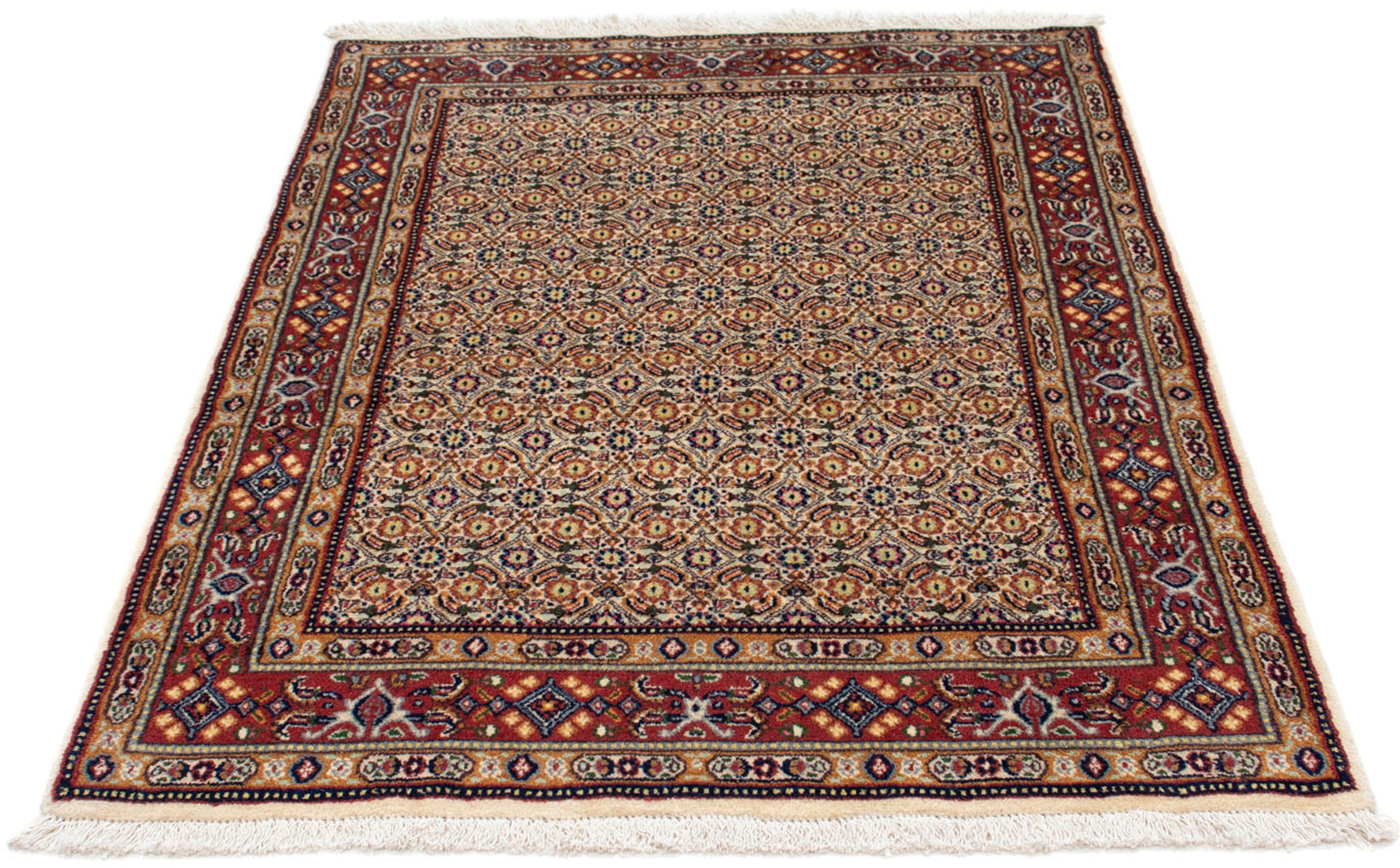 Image of morgenland Orientteppich »Perser - Classic - 137 x 99 cm - beige«, rechteckig, 10 mm Höhe, Wohnzimmer, Handgeknüpft, Einzelstück mit Zertifikat bei Ackermann Versand Schweiz