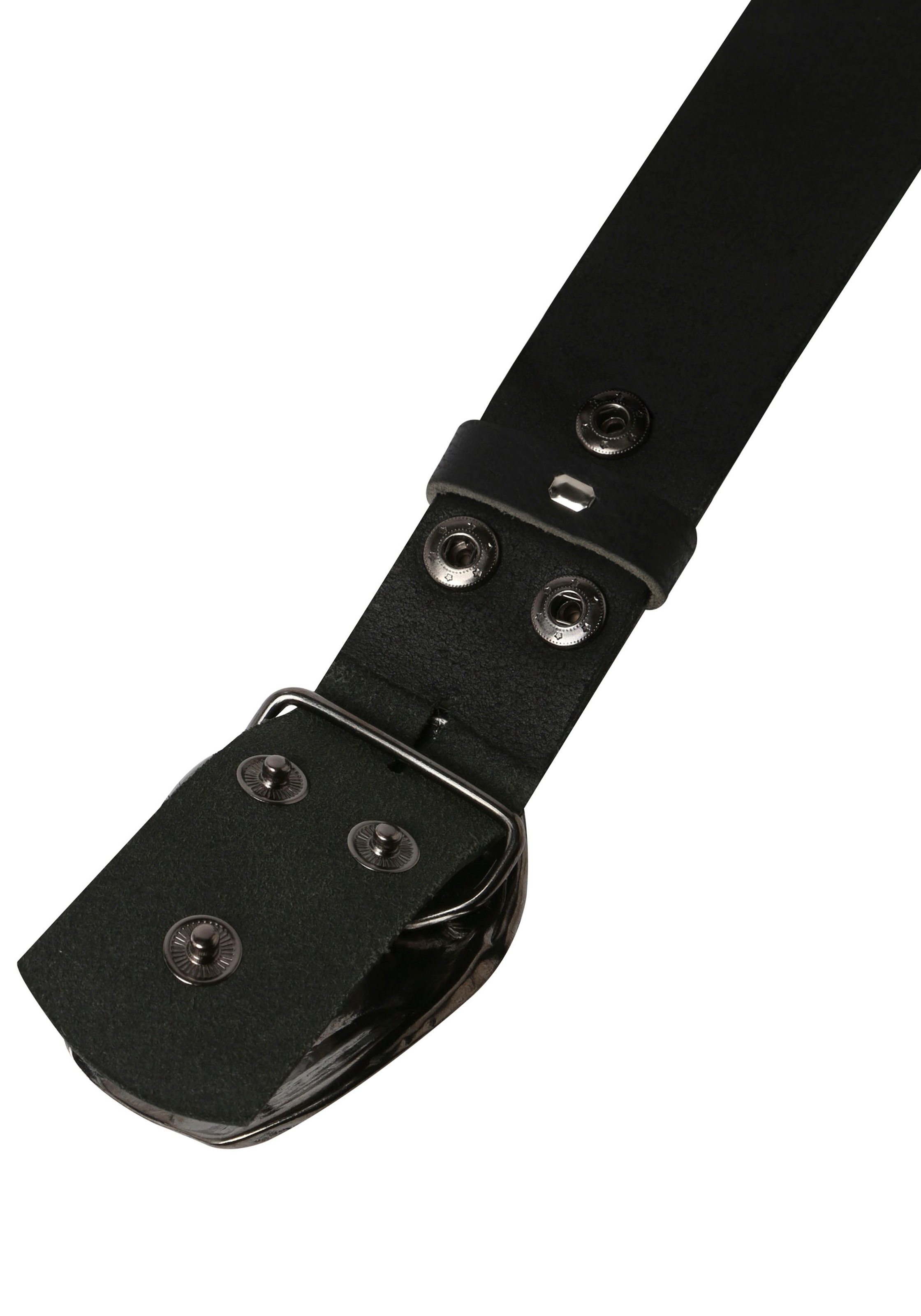 Rettungsring Gürtel Ledergürtel mit austauschbarer Schliesse »Auster Muschel Schwarz«