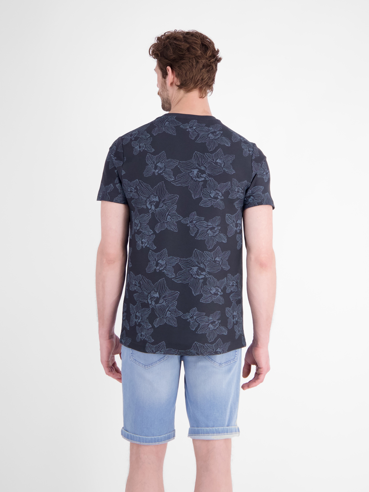 LERROS T-shirt à manches courtes t-shirt d'été avec imprimé floral intégral