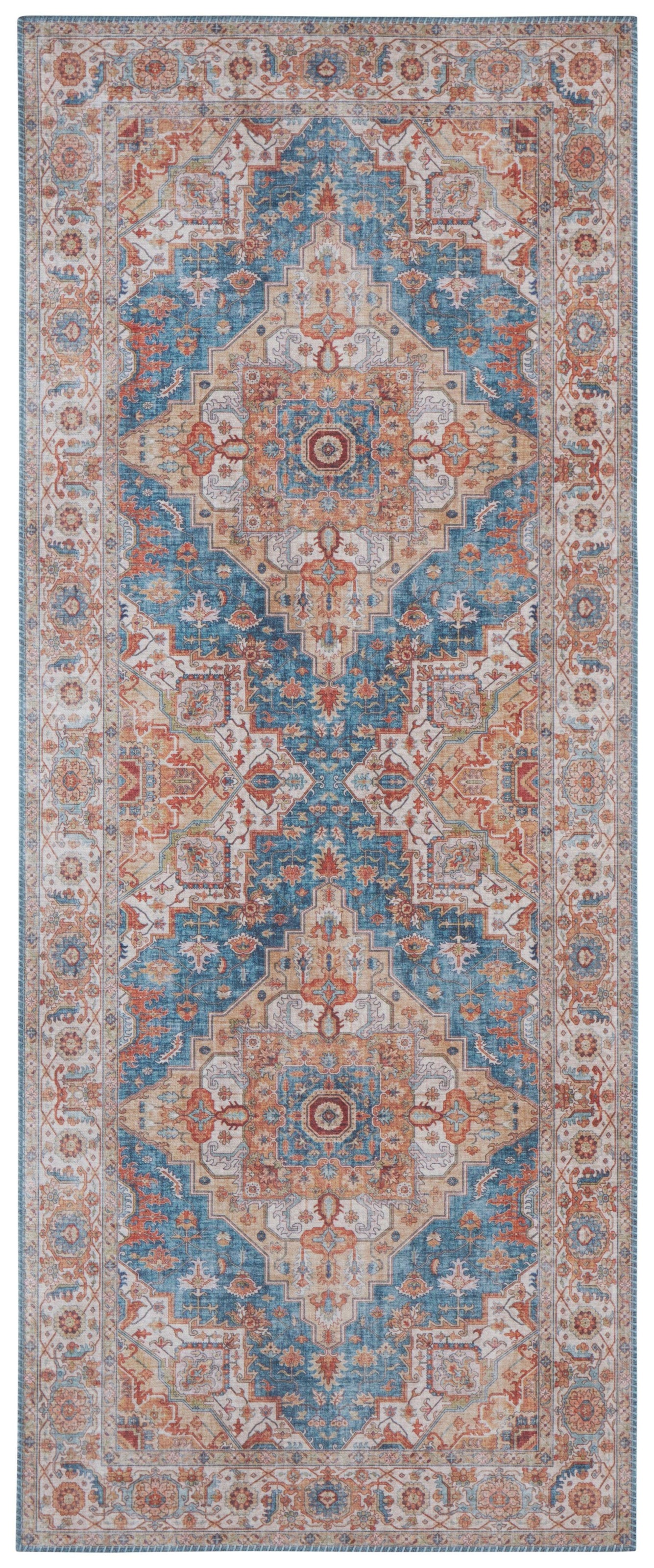 Image of NOURISTAN Läufer »Sylla«, rechteckig, 5 mm Höhe, Klassischer Teppich, Orient Optik, Vintage Design, Gekettelt, Wohnzimmer, Schlafzimmer, Robust, Pflegeleicht bei Ackermann Versand Schweiz