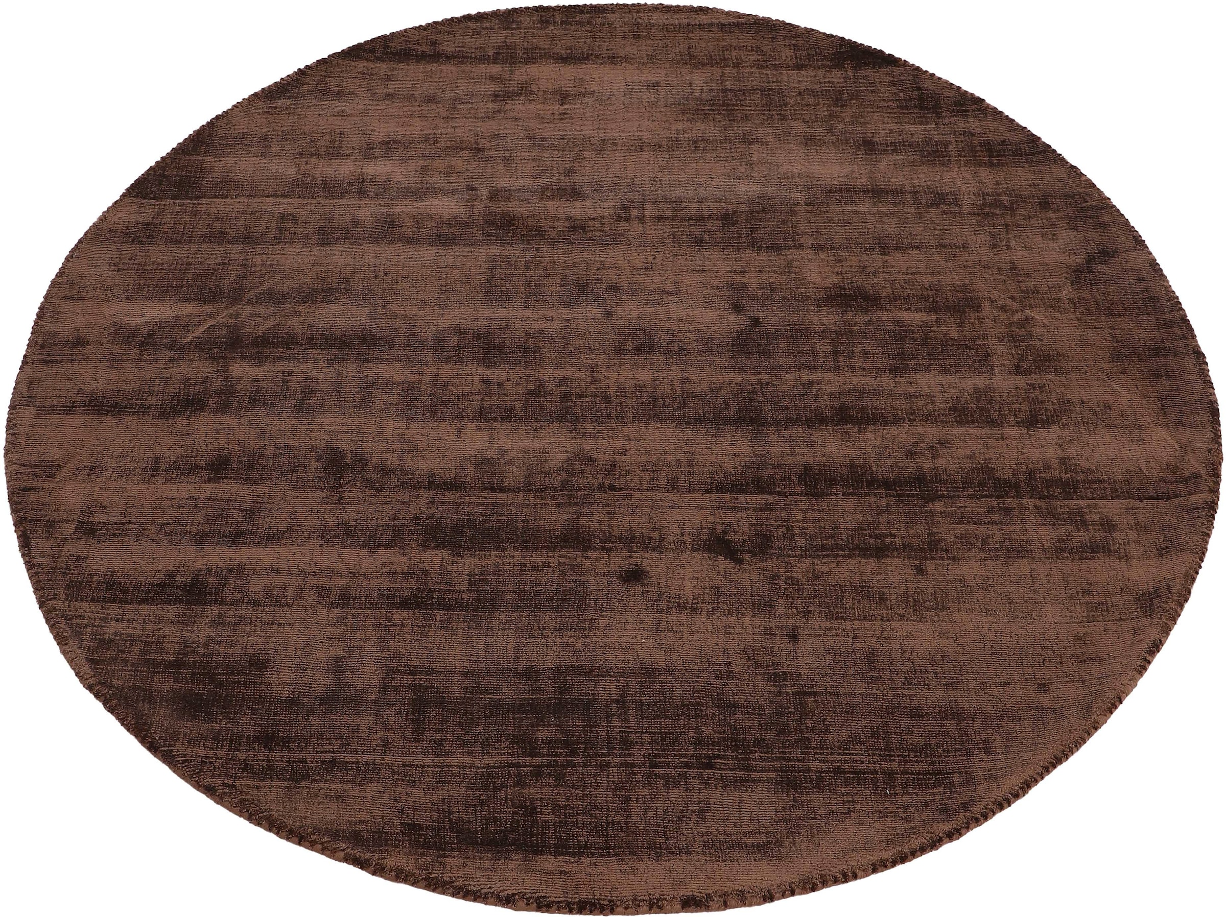 carpetfine Teppich »Ava Viskoseteppich«, rund, 13 mm Höhe, Seidenoptik, leichter Glanz, Wohnzimmer