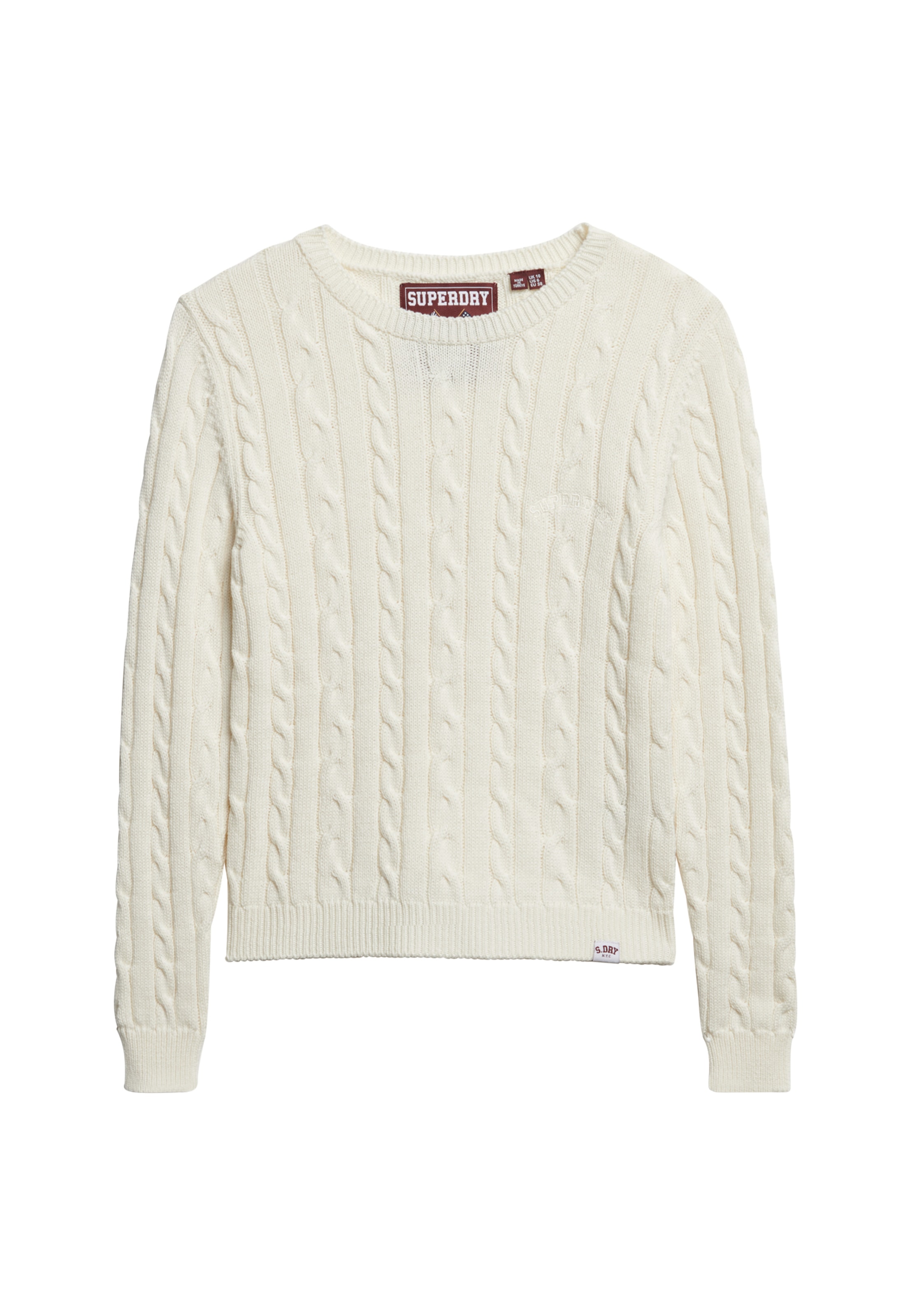 Superdry Pull en tricot »ESSENTIALS SLIM CABLE JUMPER«