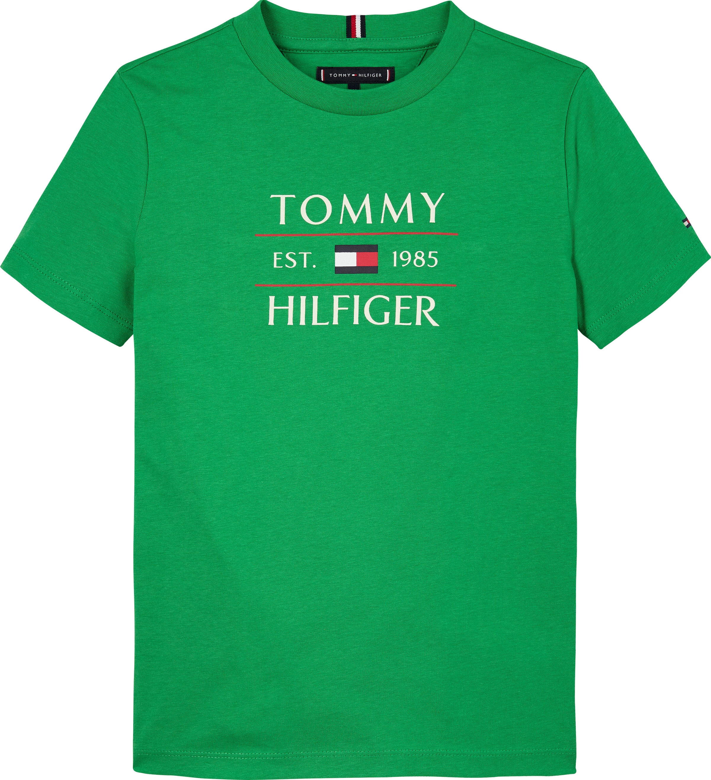 Tommy Hilfiger T-Shirt »TOMMY FLAG HILFIGER REG TEE SS«, mit grossem Logo