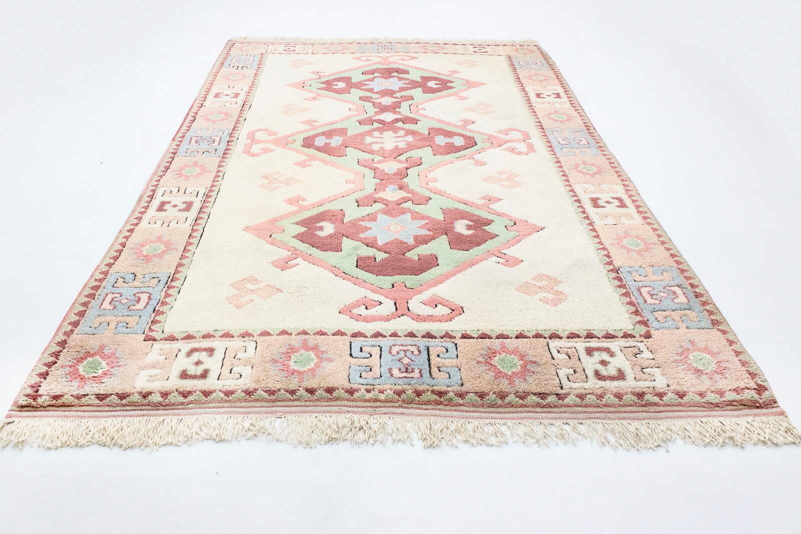 Image of morgenland Wollteppich »Heriz Teppich handgewebt beige«, rechteckig, 8 mm Höhe, Kurzflor bei Ackermann Versand Schweiz